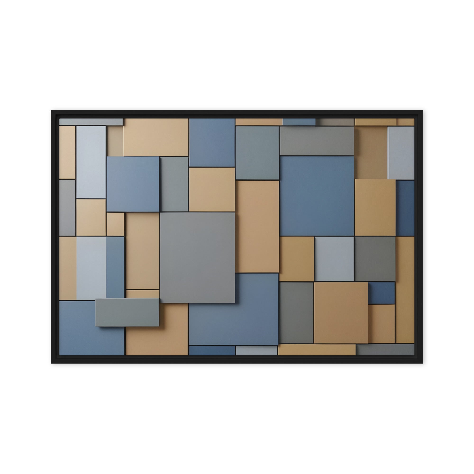 Agate wall art product image as a framed canvas print in white frame, 12 x 18 inch universal size