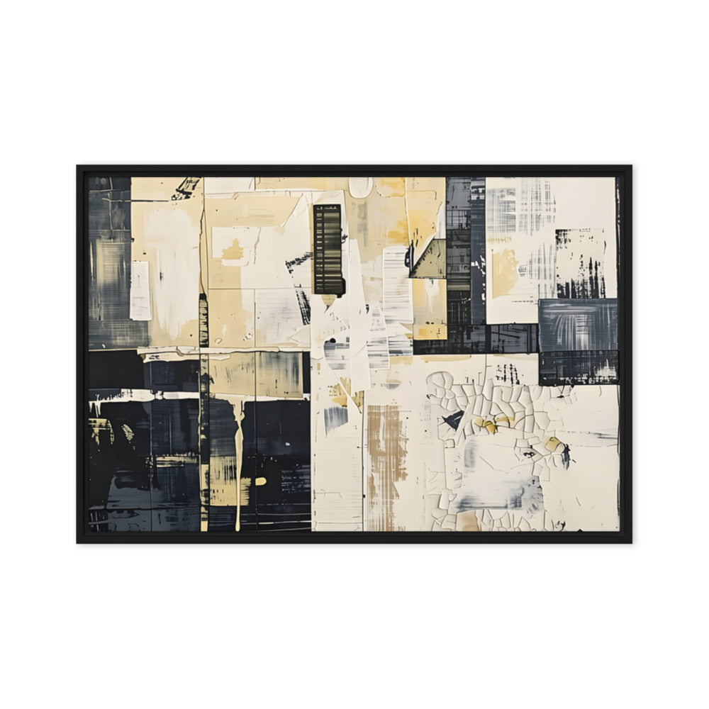 Printful official Framed Canvas mockup - Black / 20″×30″