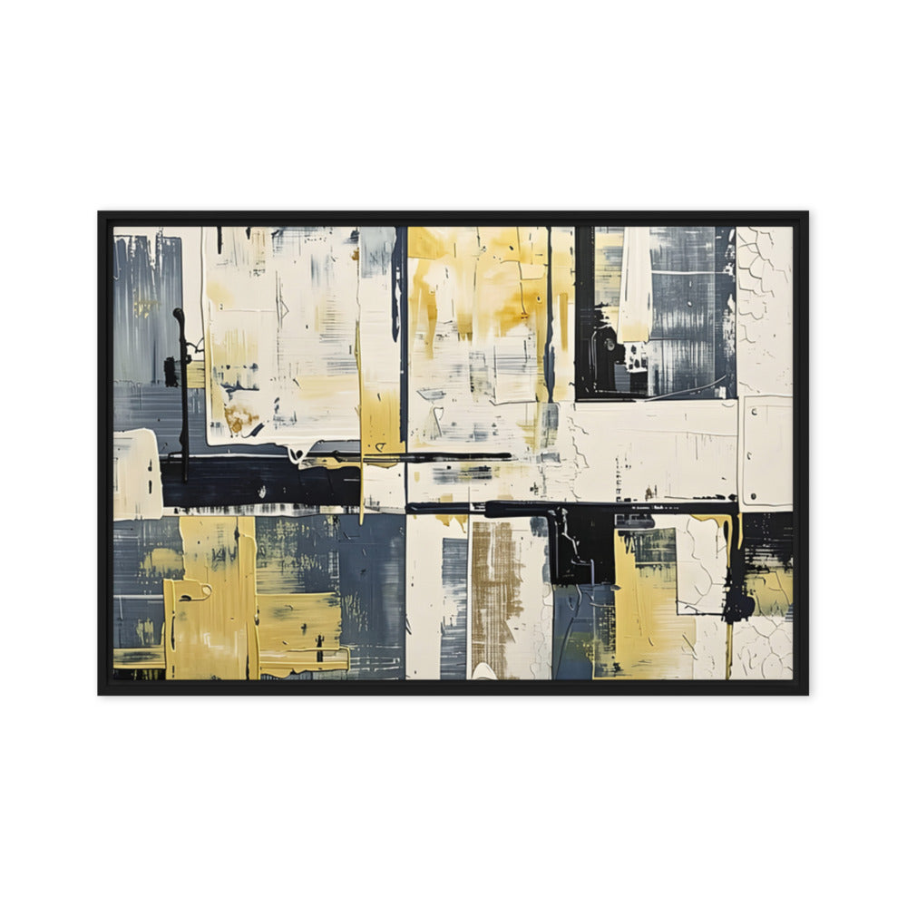 Printful official Framed Canvas mockup - Black / 20″×30″