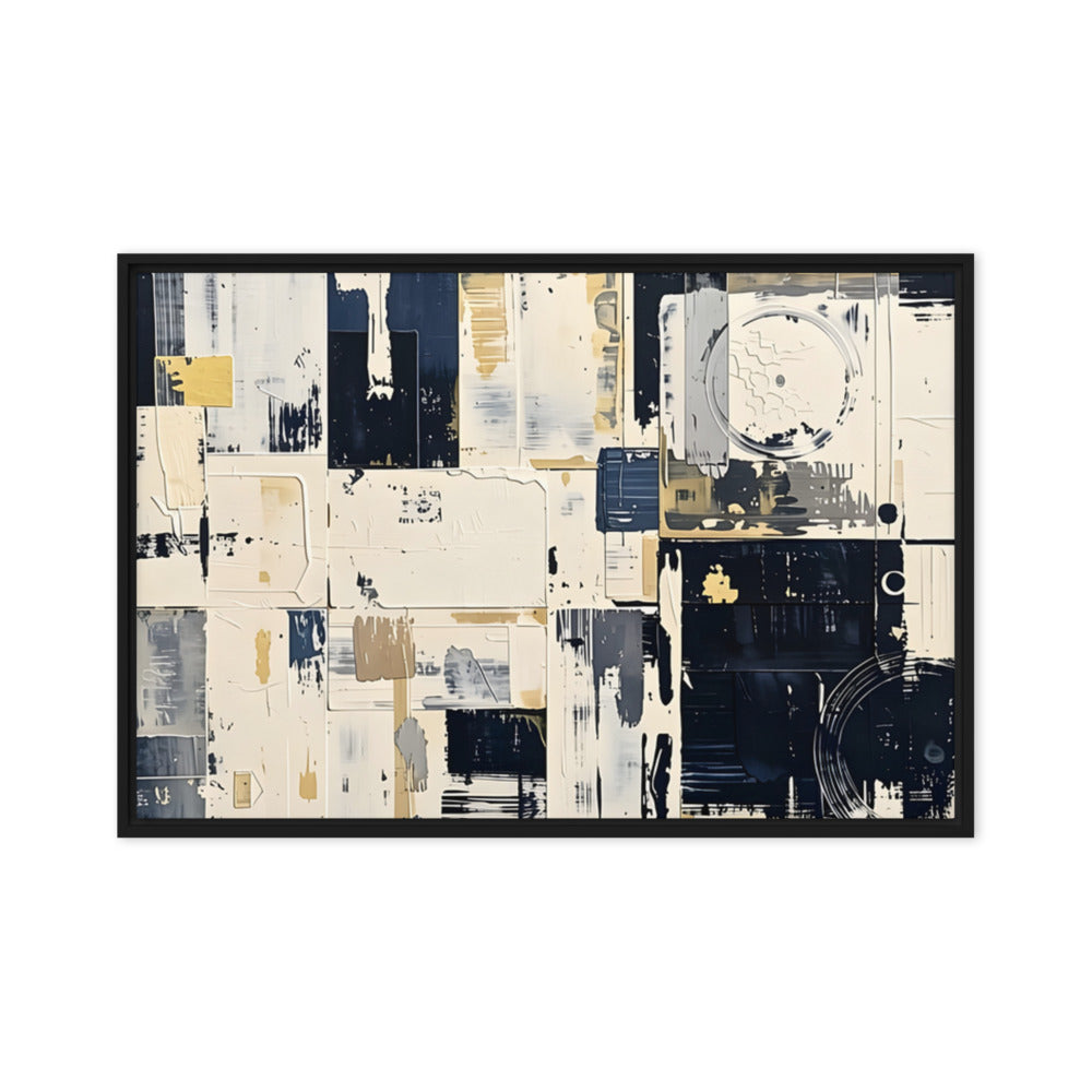 Printful official Framed Canvas mockup - Black / 20″×30″