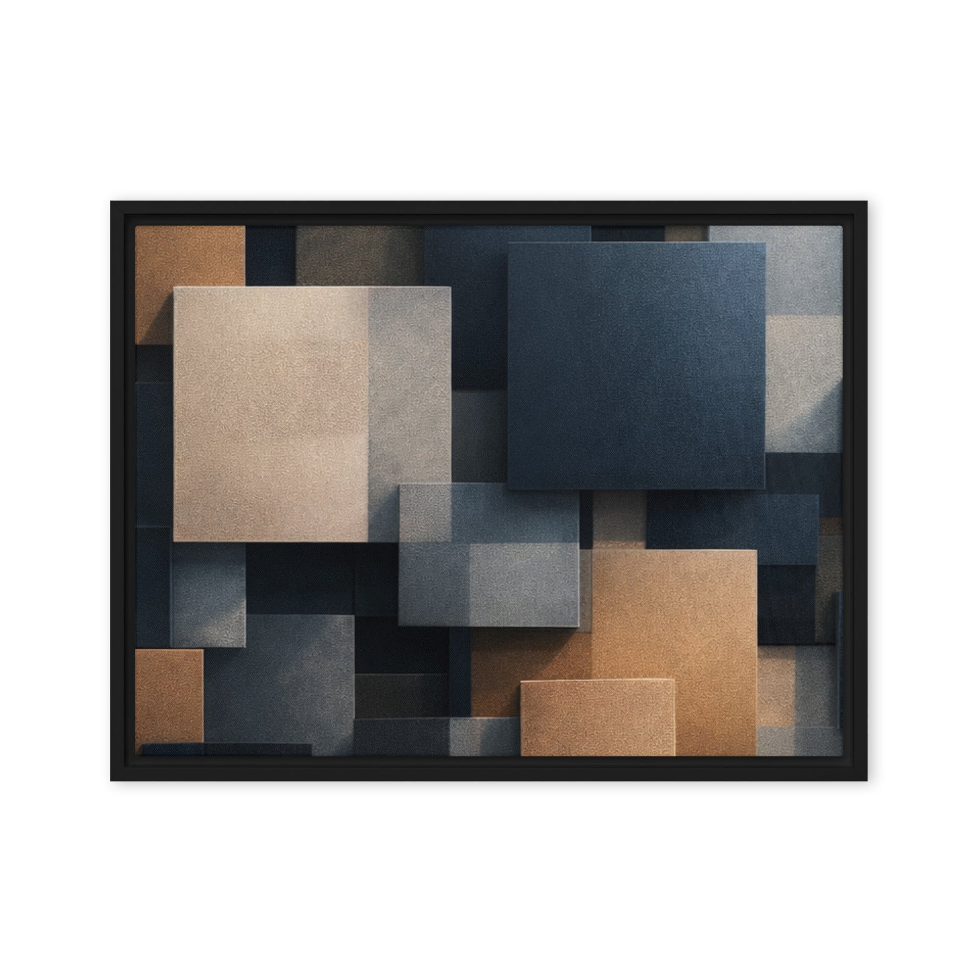 Monolith framed canvas print wall display image in white frame, 16 x 20 inch universal size