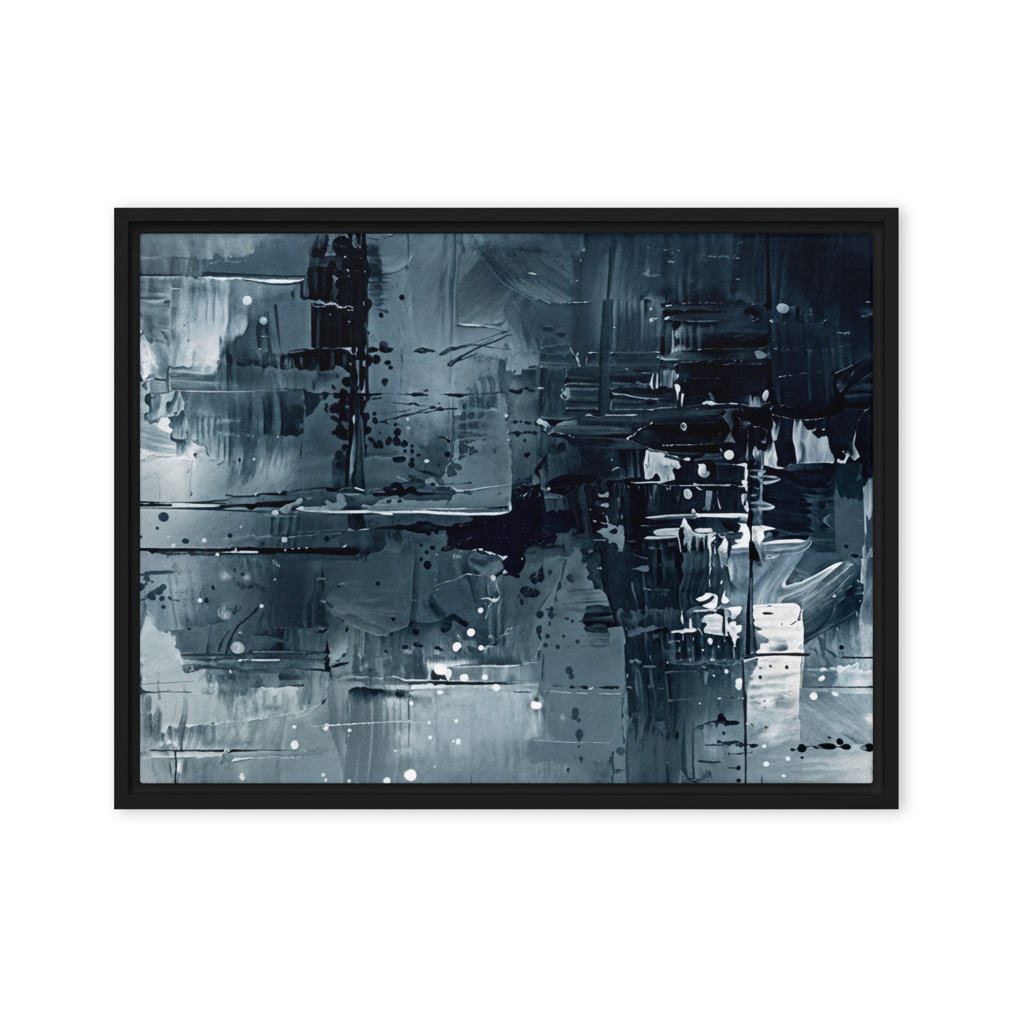 Amidst framed canvas print wall display image in white frame, 16 x 20 inch universal size