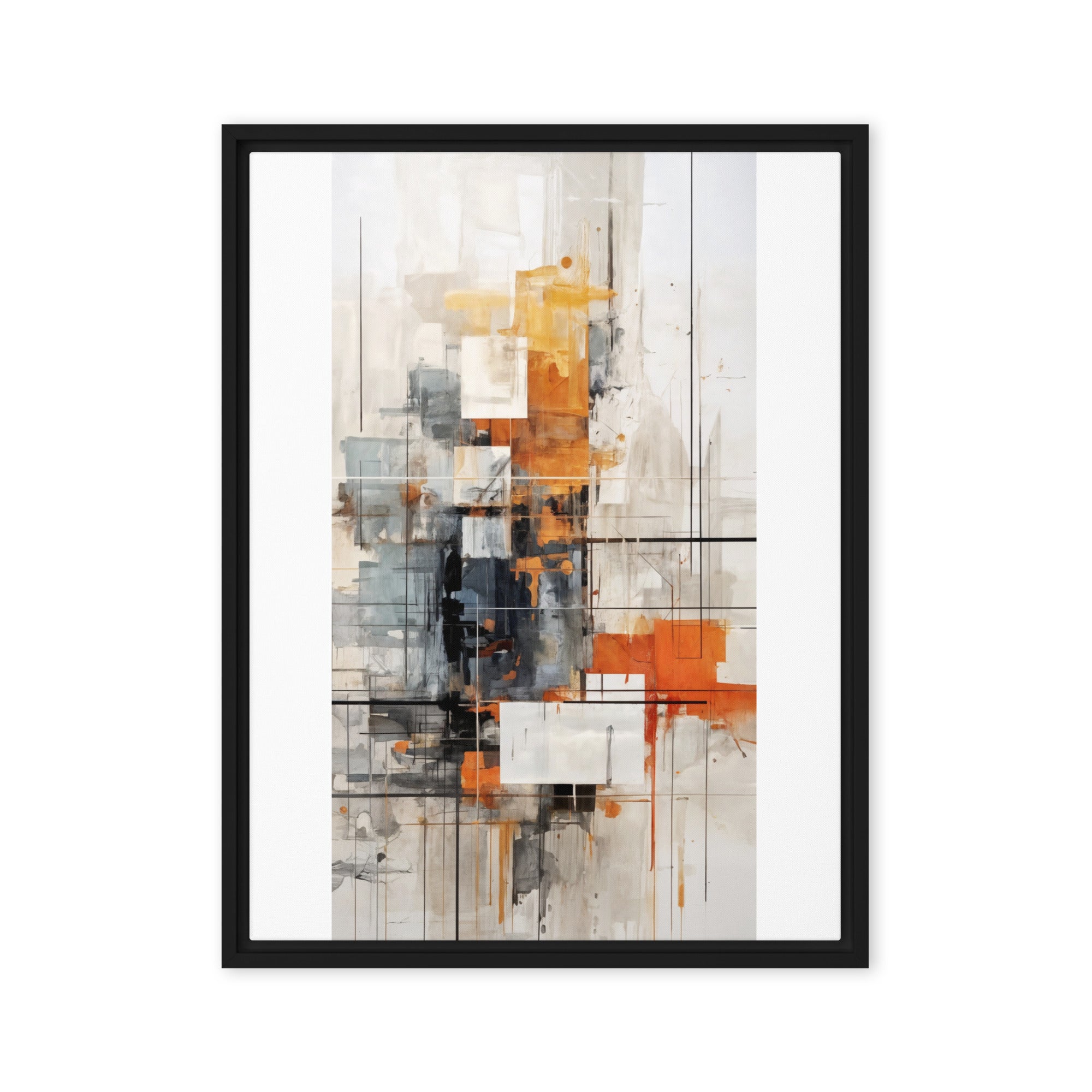 Corrupt framed canvas print wall display image in white frame, 16 x 20 inch universal size