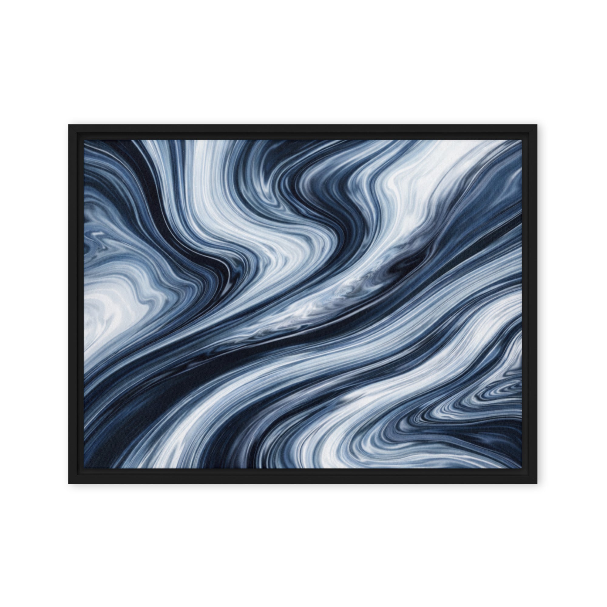 Vision framed canvas print product view in white frame, 18 x 24 inch large size