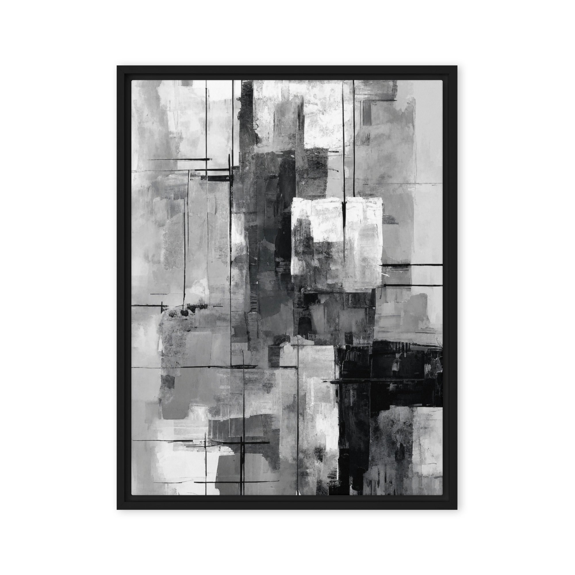 Align framed canvas print wall display image in white frame, 16 x 20 inch universal size