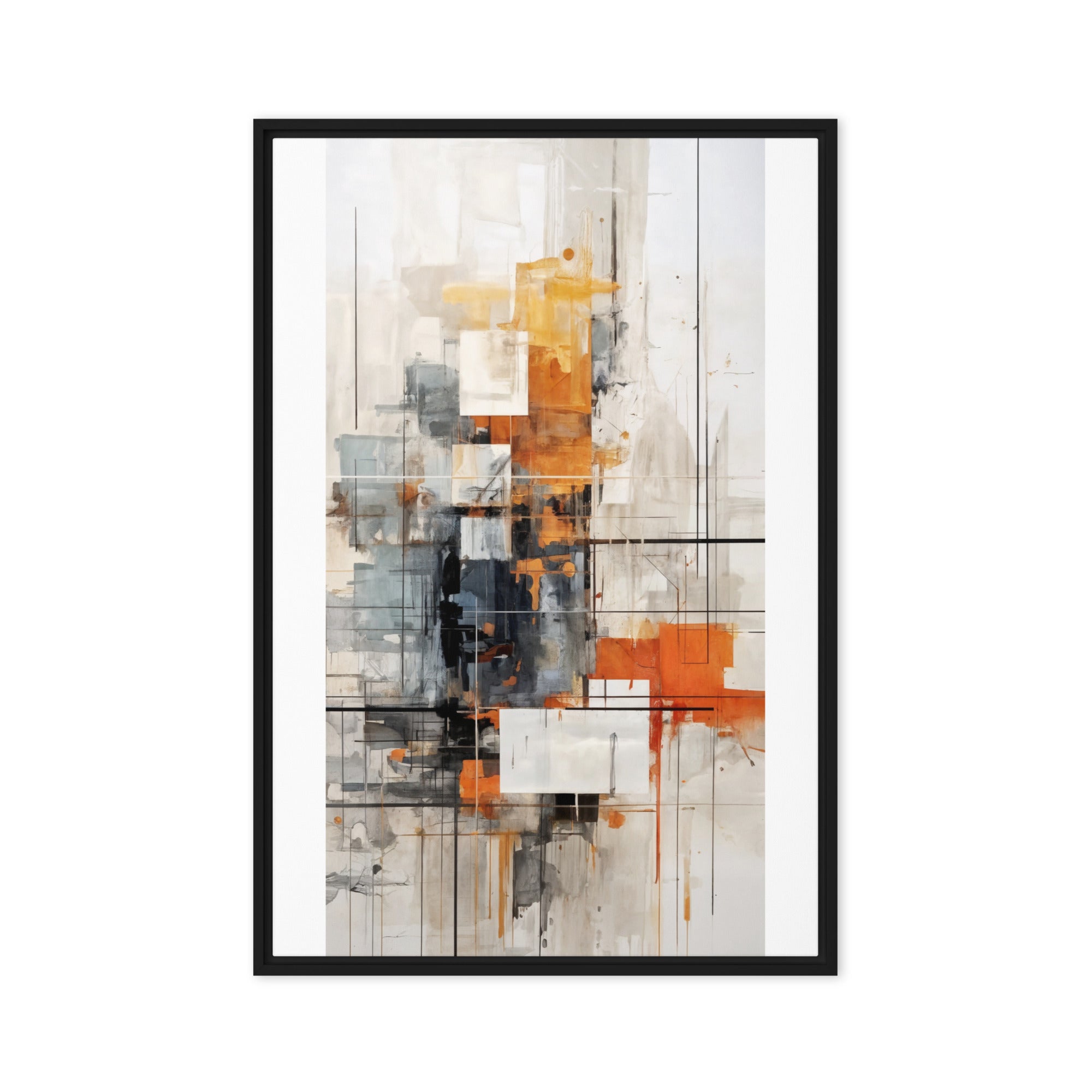 Corrupt framed canvas print image for product listing in white frame, 20 x 30 inch large size
