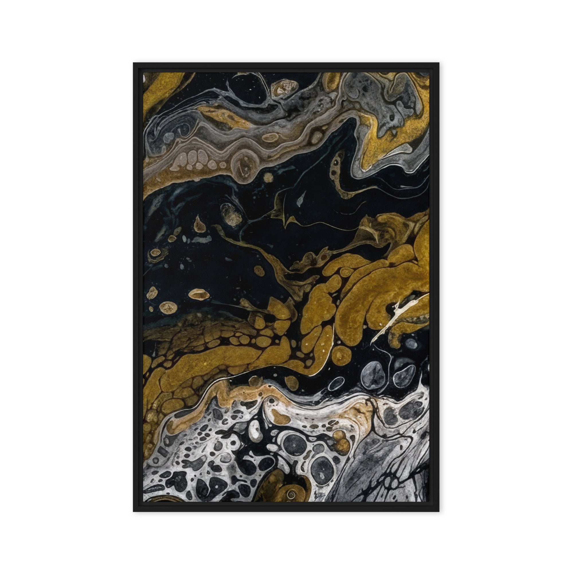 Aurum framed canvas 1 wall display image in brown frame, 24 x 36 inch statement piece