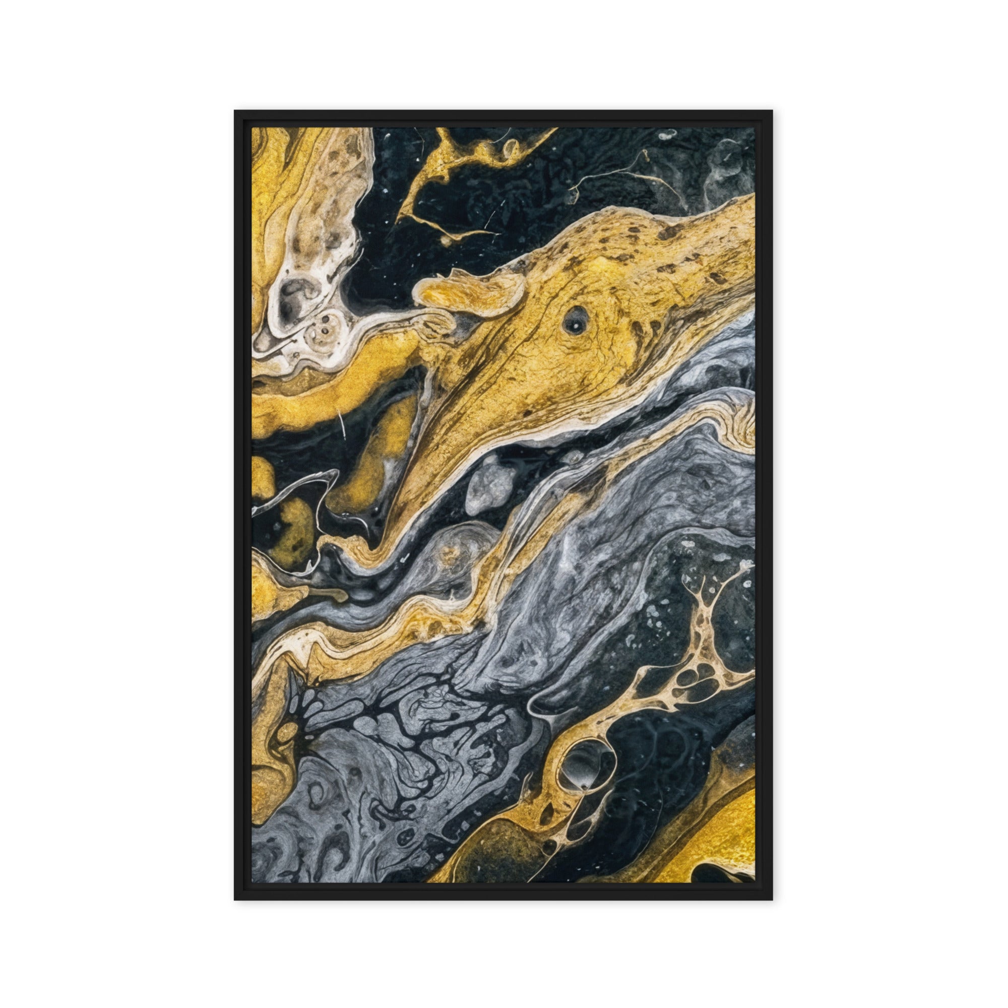 Aurum framed canvas 4 wall display image in brown frame, 24 x 36 inch statement piece