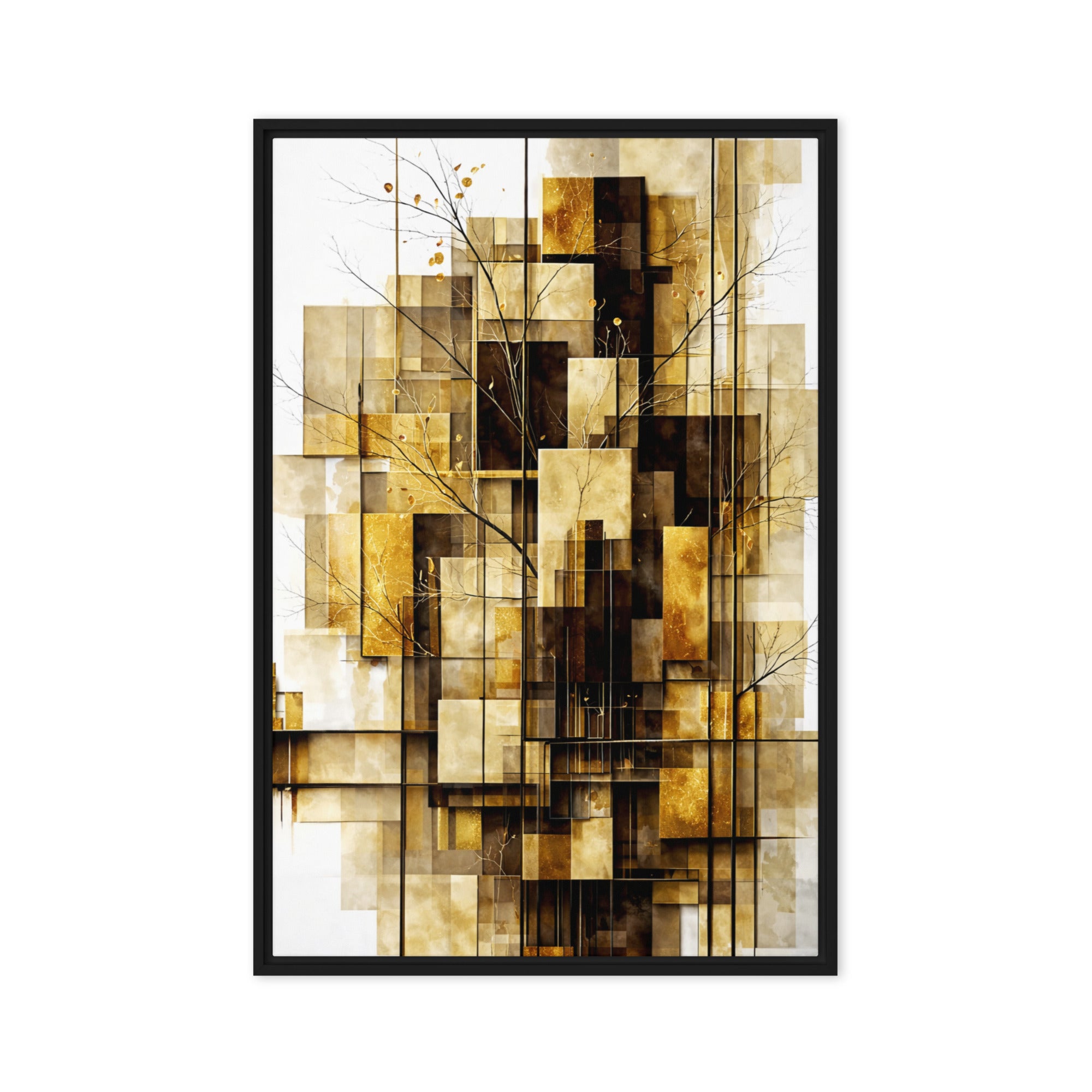 Altin framed canvas print product view in white frame, 24 x 32 inch large size