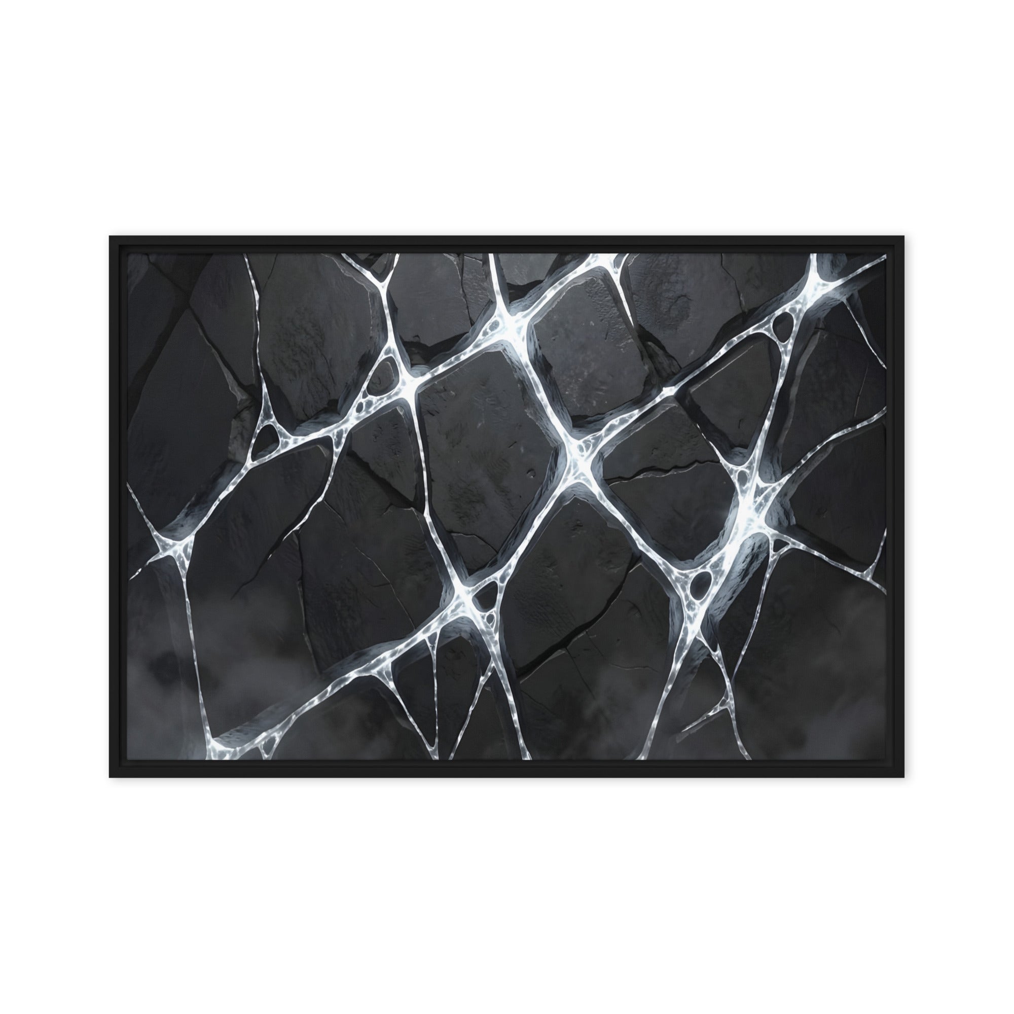 Pumice framed canvas print image for product listing in white frame, 20 x 30 inch large size