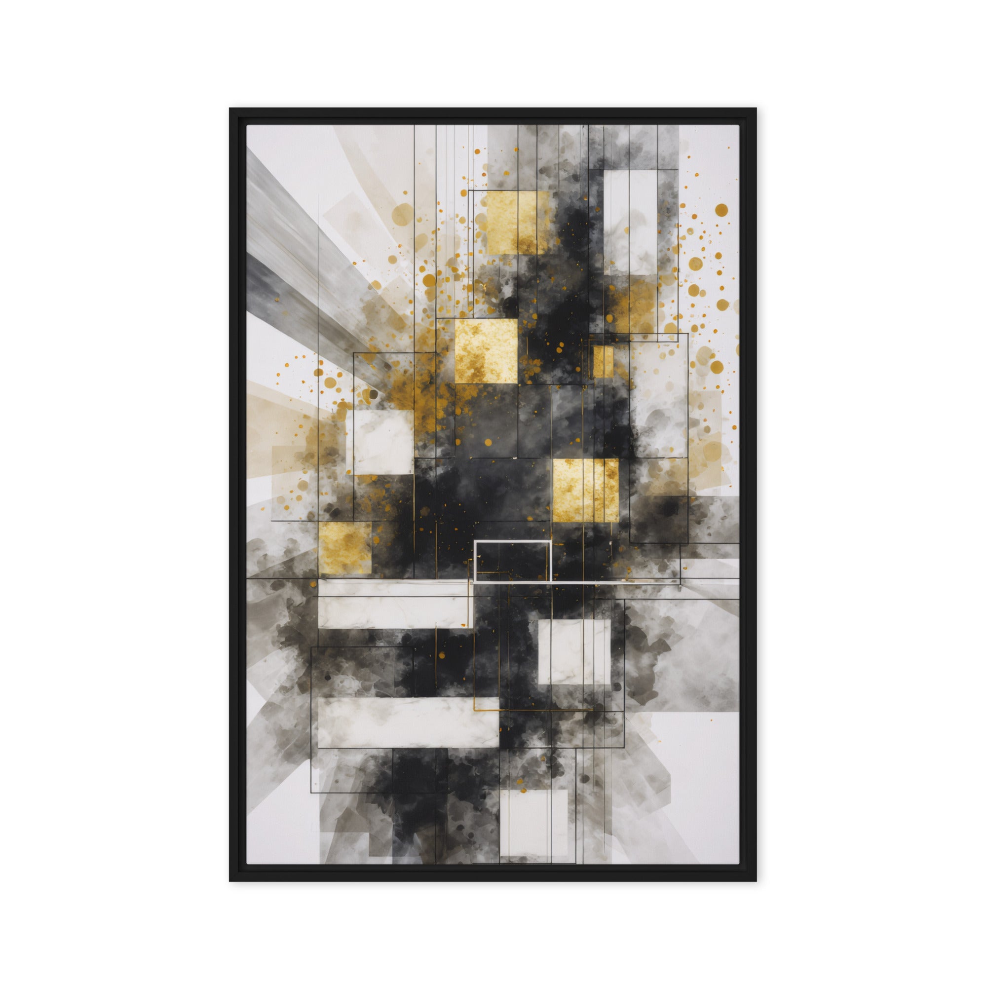 Oriana framed canvas print shown in front view in white frame, 20 x 30 inch large size