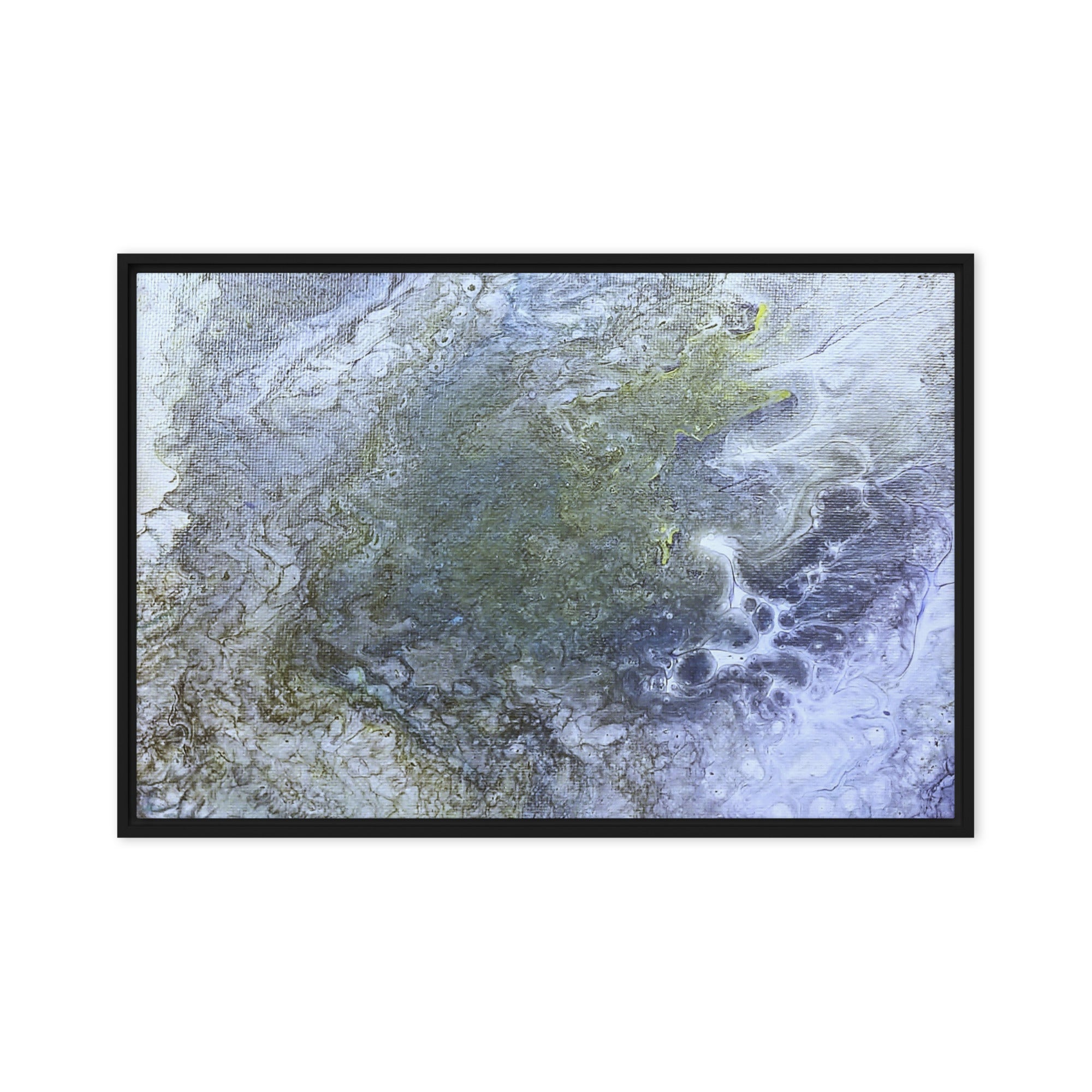 Shallows framed canvas studio series image for product listing in white frame, 20 x 30 inch large size