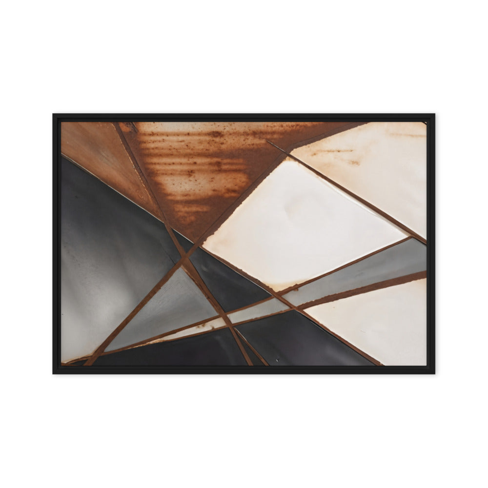 Printful official Framed Canvas mockup - Black / 24″×36″