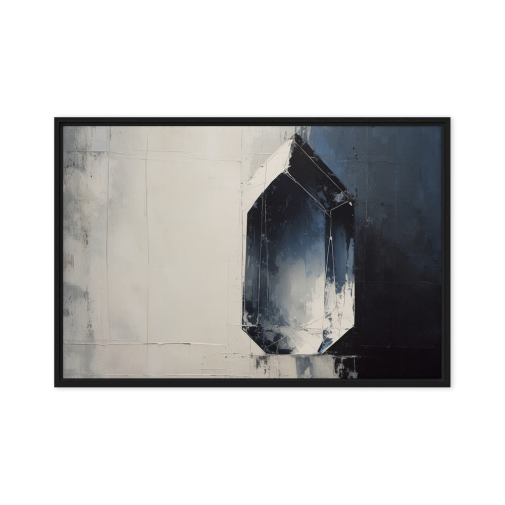 CHIP — Framed Canvas, Black, 24×36
