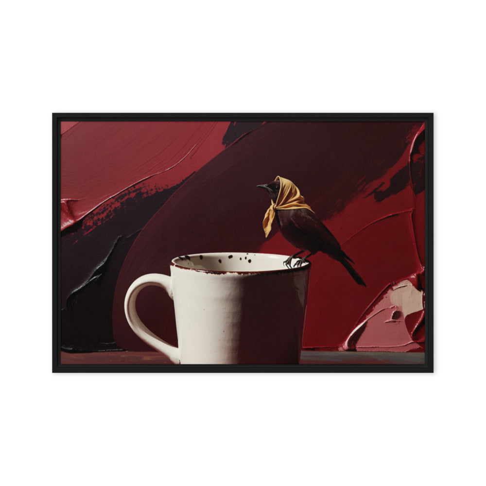 KILN — Framed Canvas, Black, 24×36
