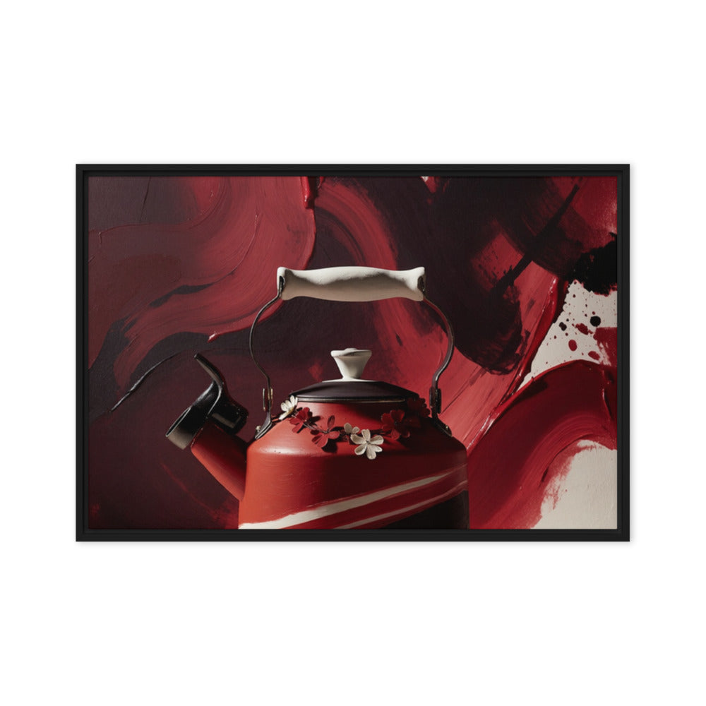 CARAFE — Framed Canvas, Black, 24×36