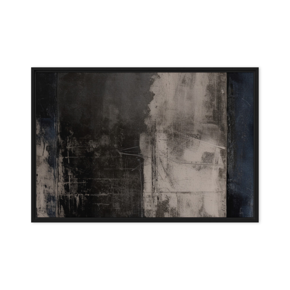 BARRIER — Framed Canvas, Black, 24×36