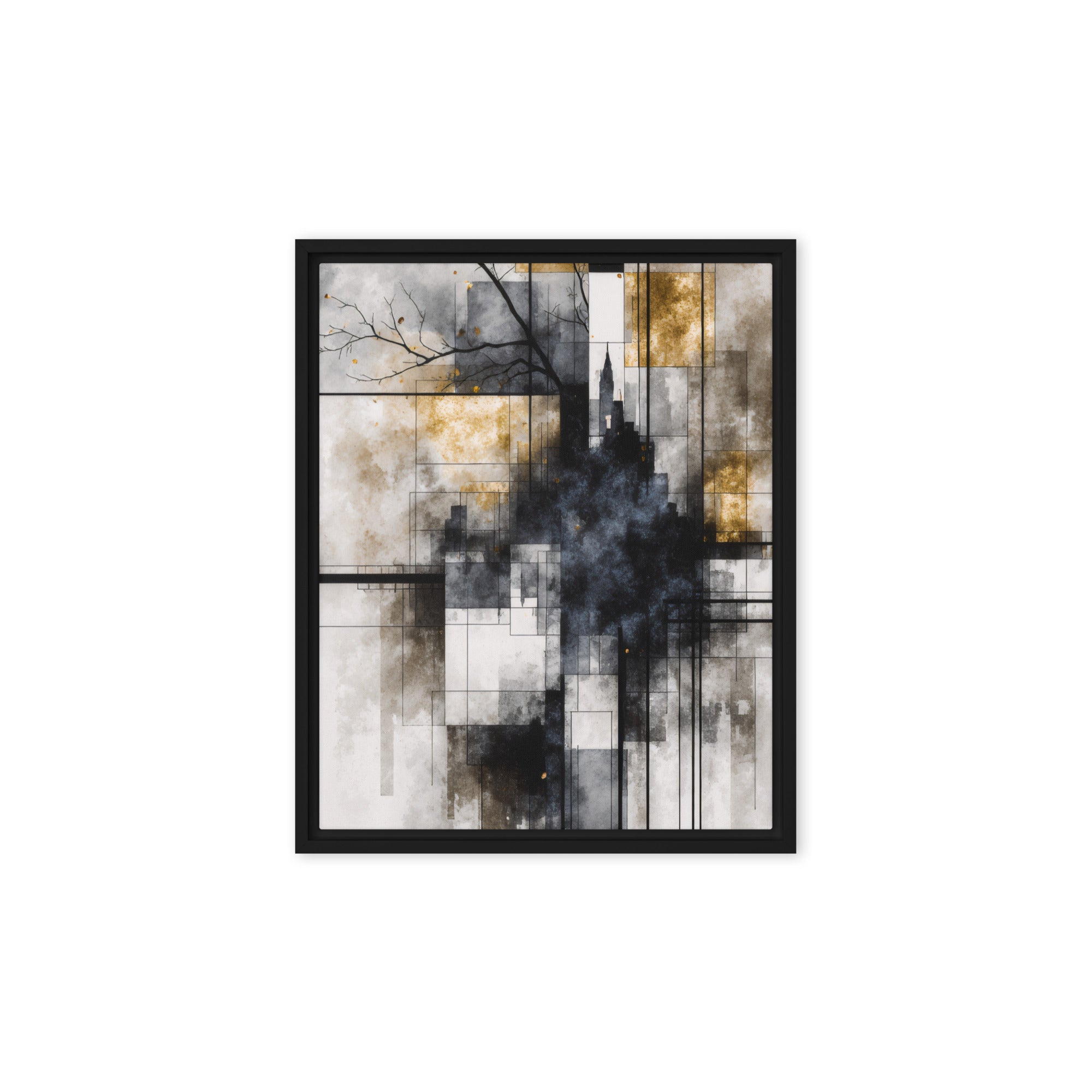 Brasier wall art product image as a framed canvas print in black frame, 9 x 12 inch universal size