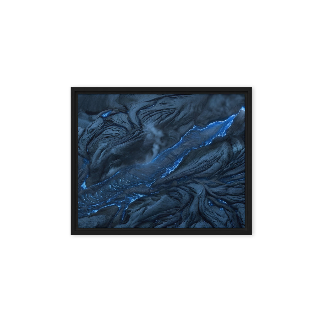 Vent framed canvas print front-facing product image in black frame, 11 x 14 inch universal size