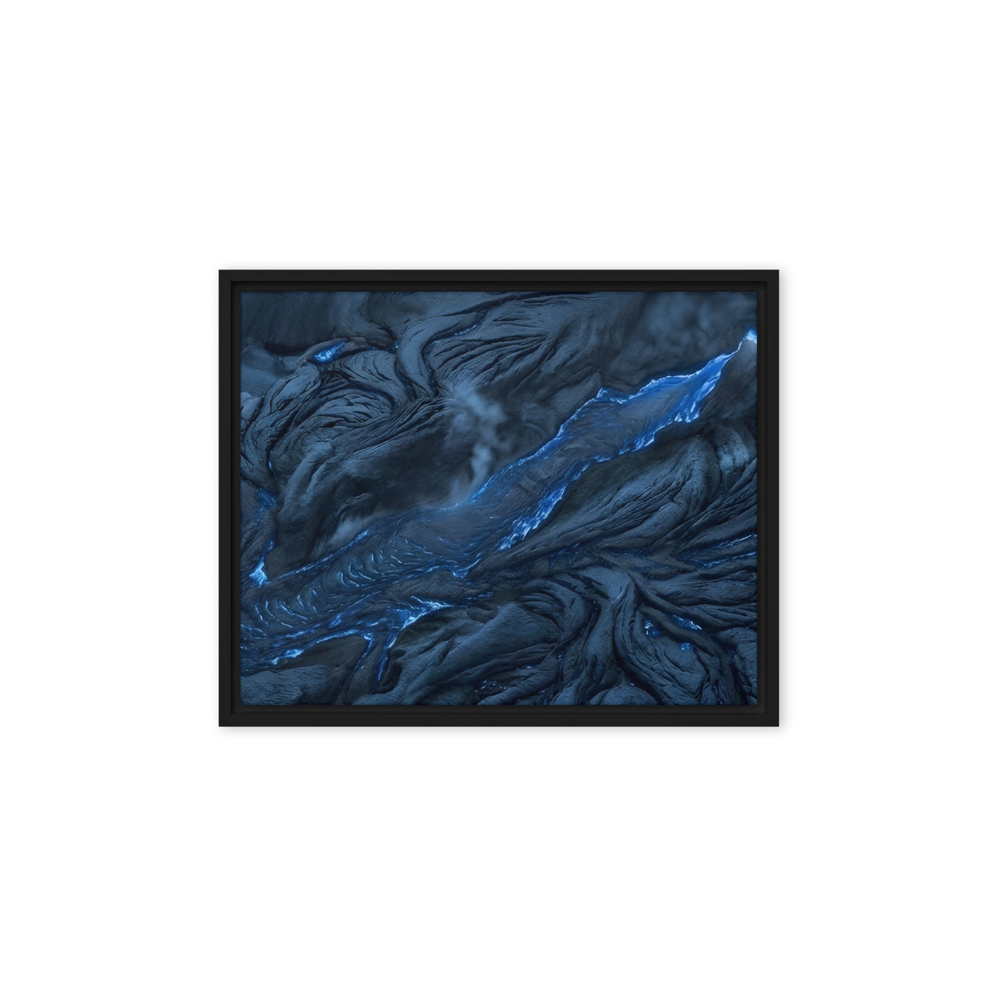 Vent framed canvas print front-facing product image in black frame, 11 x 14 inch universal size