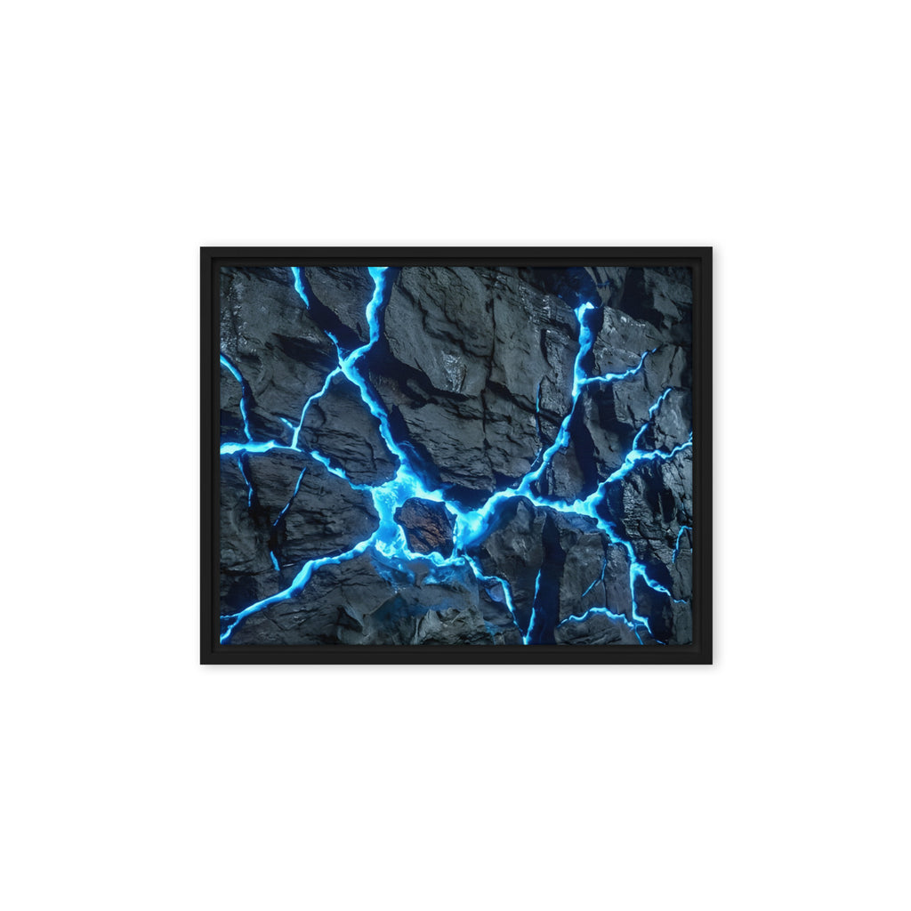 Vesicle framed canvas print front-facing product image in black frame, 11 x 14 inch universal size