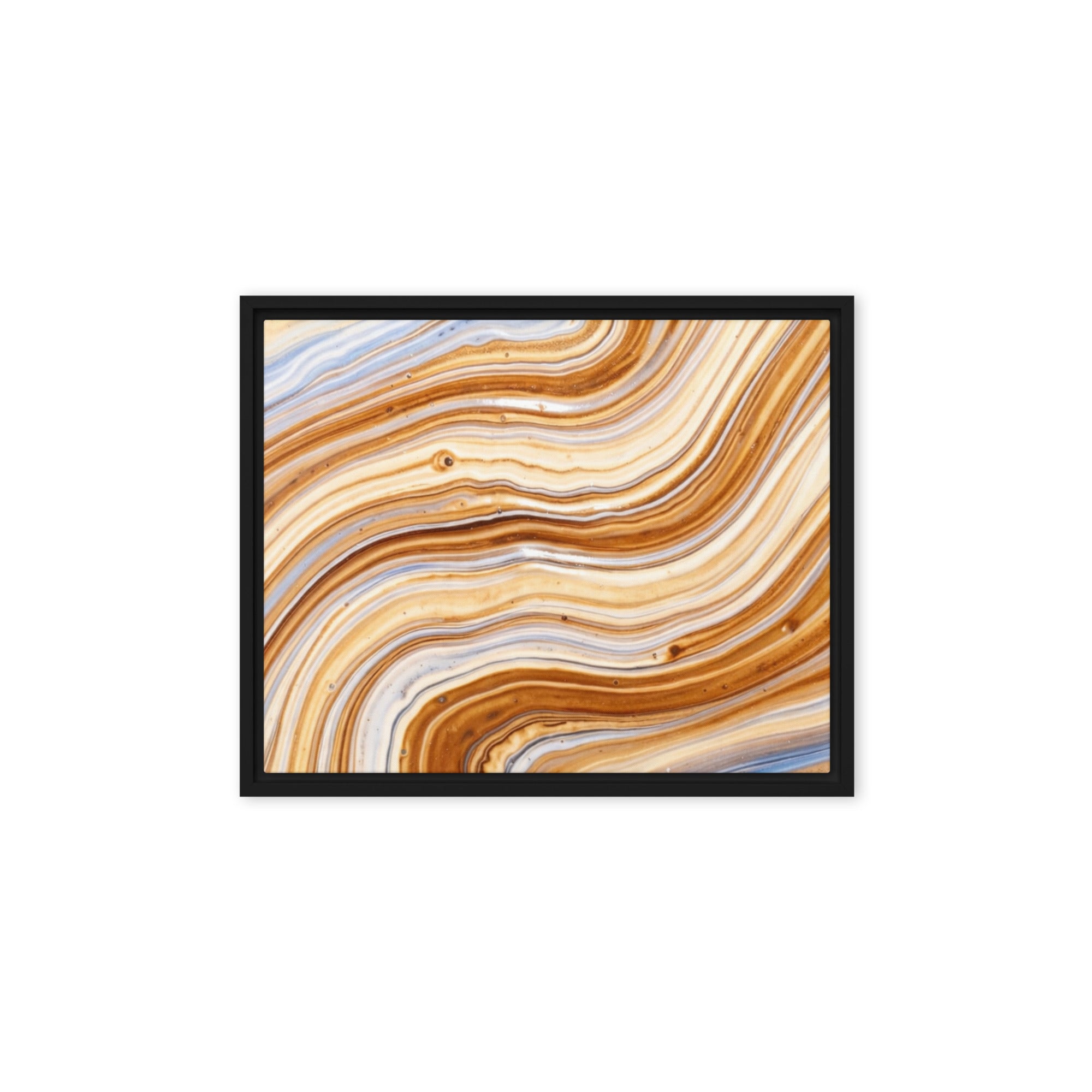 Dune wall art product image as a framed canvas print in black frame, 9 x 12 inch universal size