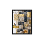 Solari wall art product image as a framed canvas print in black frame, 9 x 12 inch universal size
