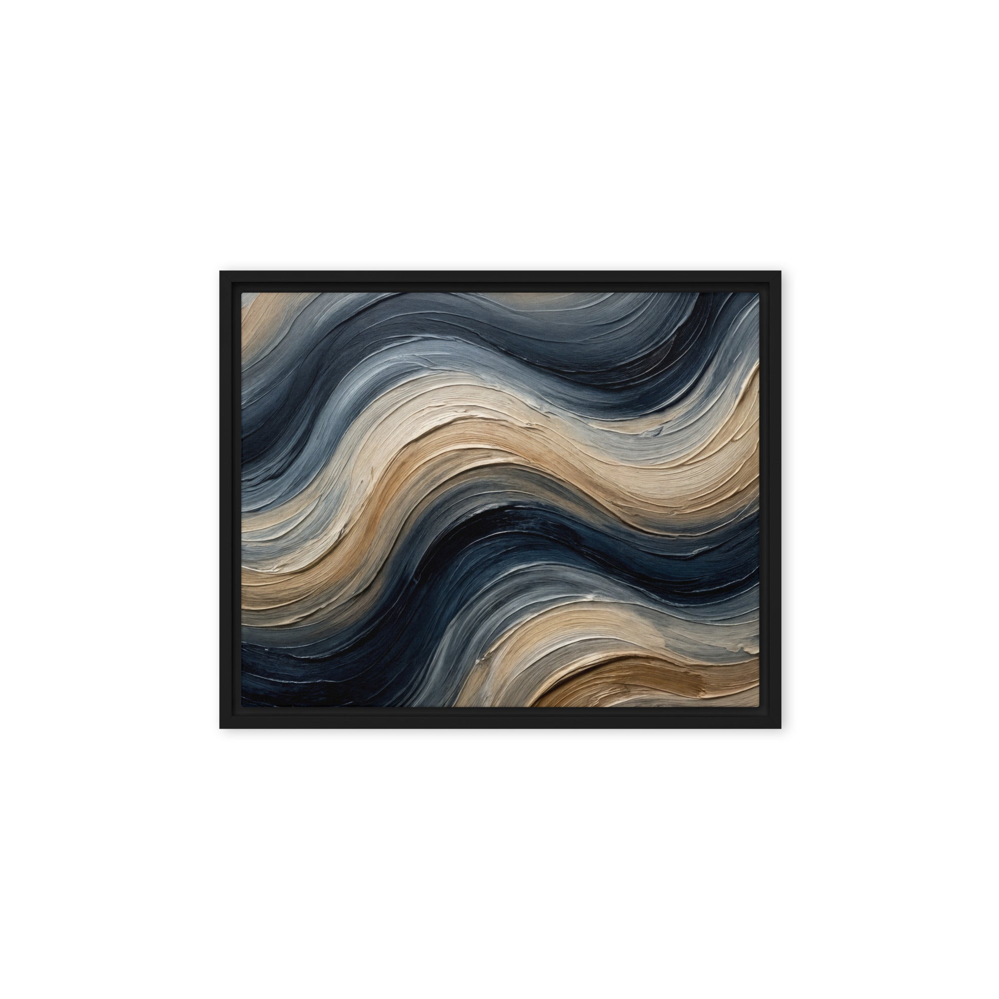 Conform wall art product image as a framed canvas print in black frame, 9 x 12 inch universal size
