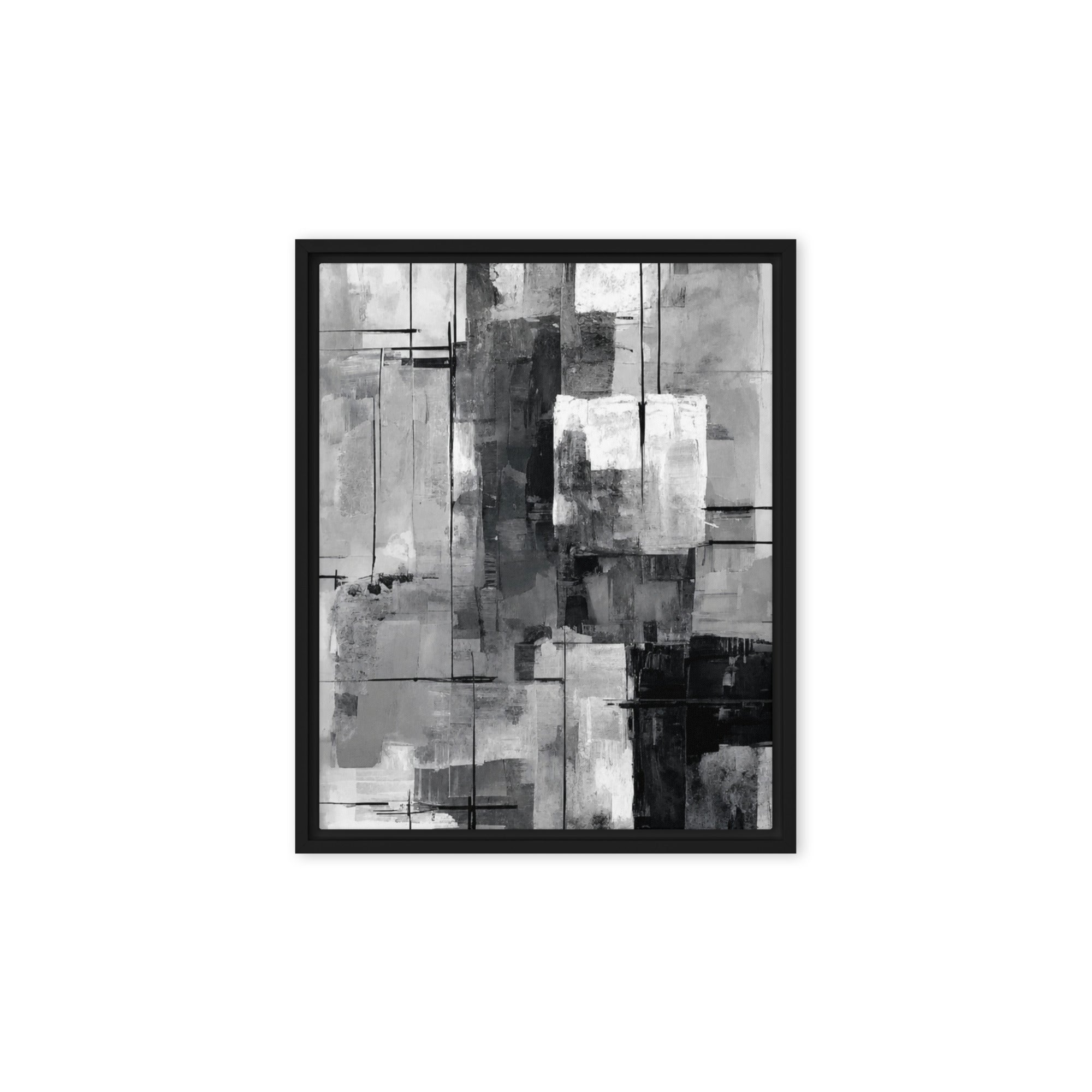Align wall art product image as a framed canvas print in black frame, 9 x 12 inch universal size