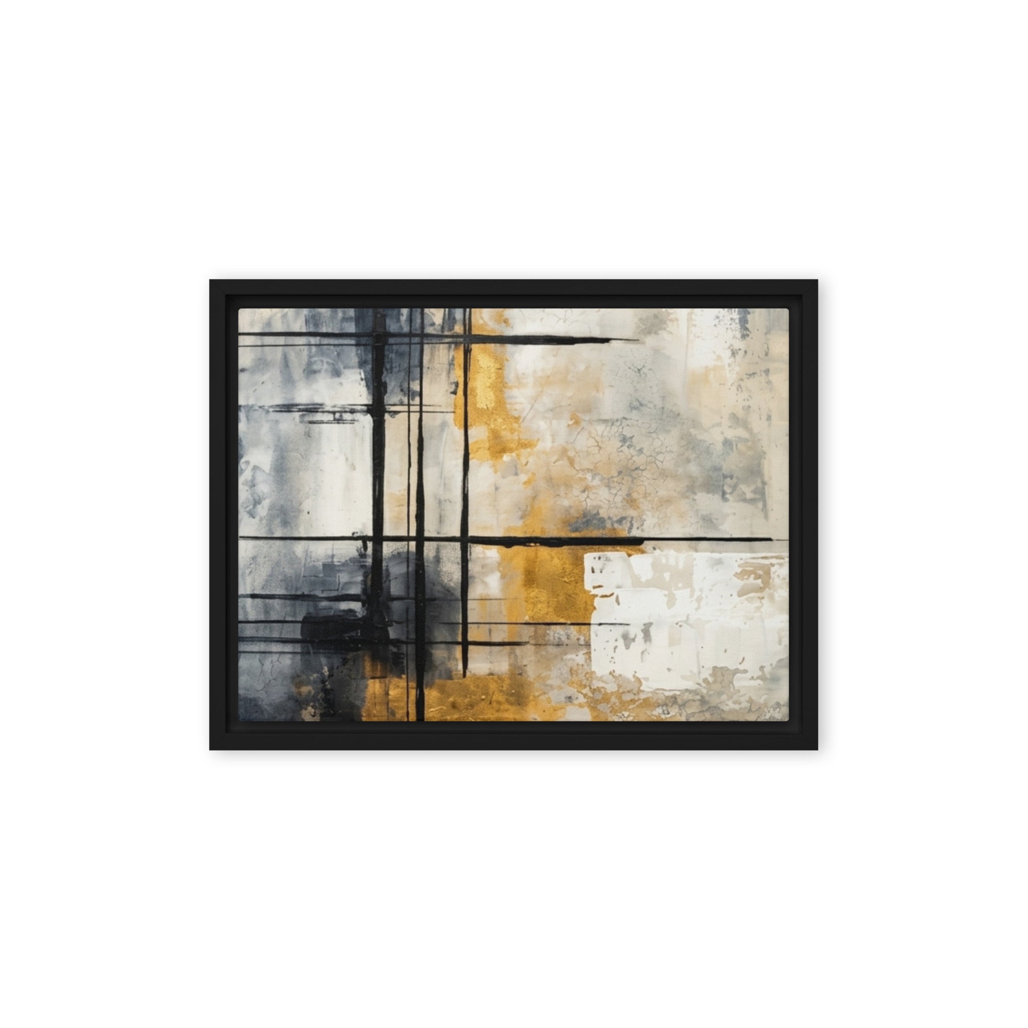 Elite wall art product image as a framed canvas print in black frame, 11 x 14 inch universal size