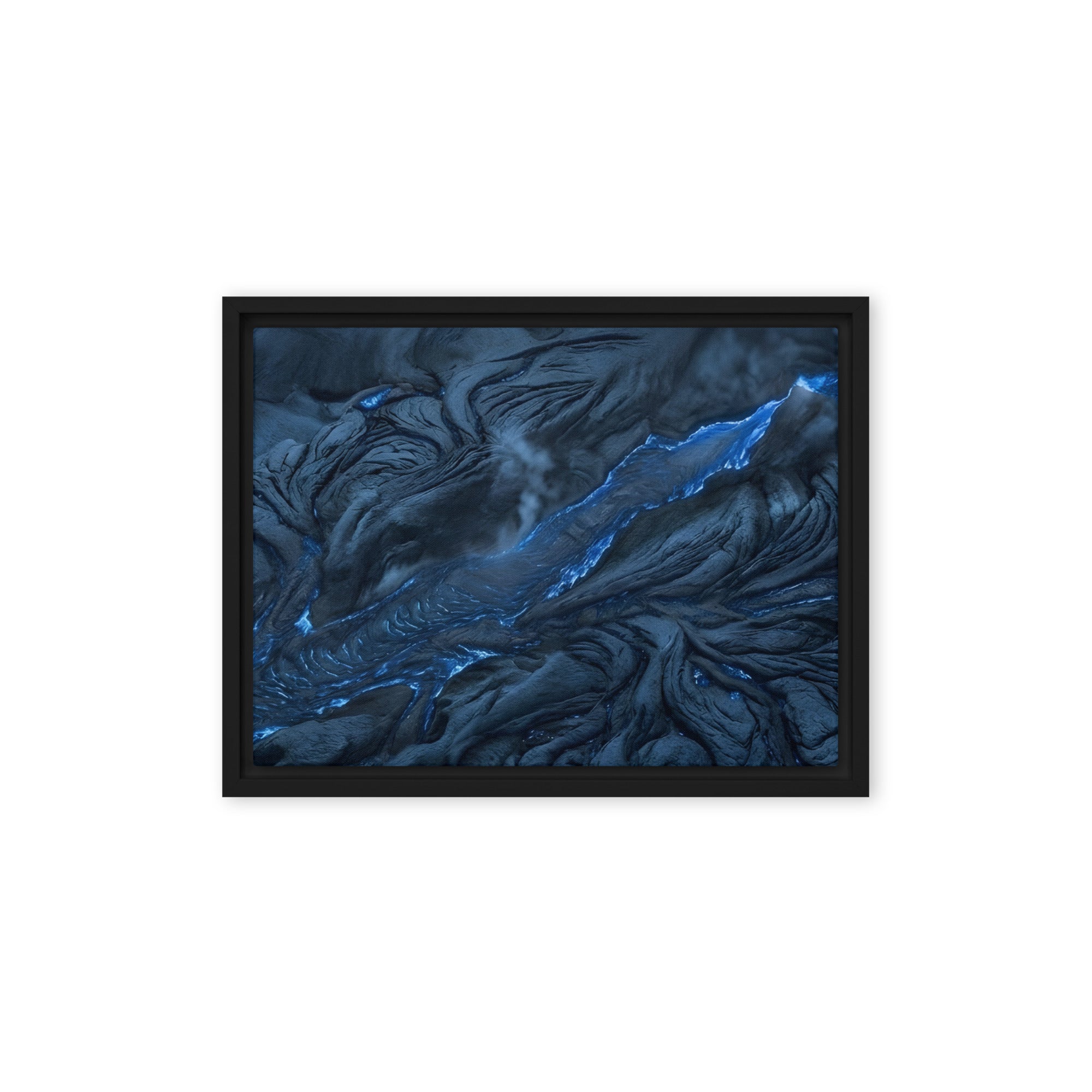 Vent framed canvas print product view in black frame, 12 x 18 inch universal size