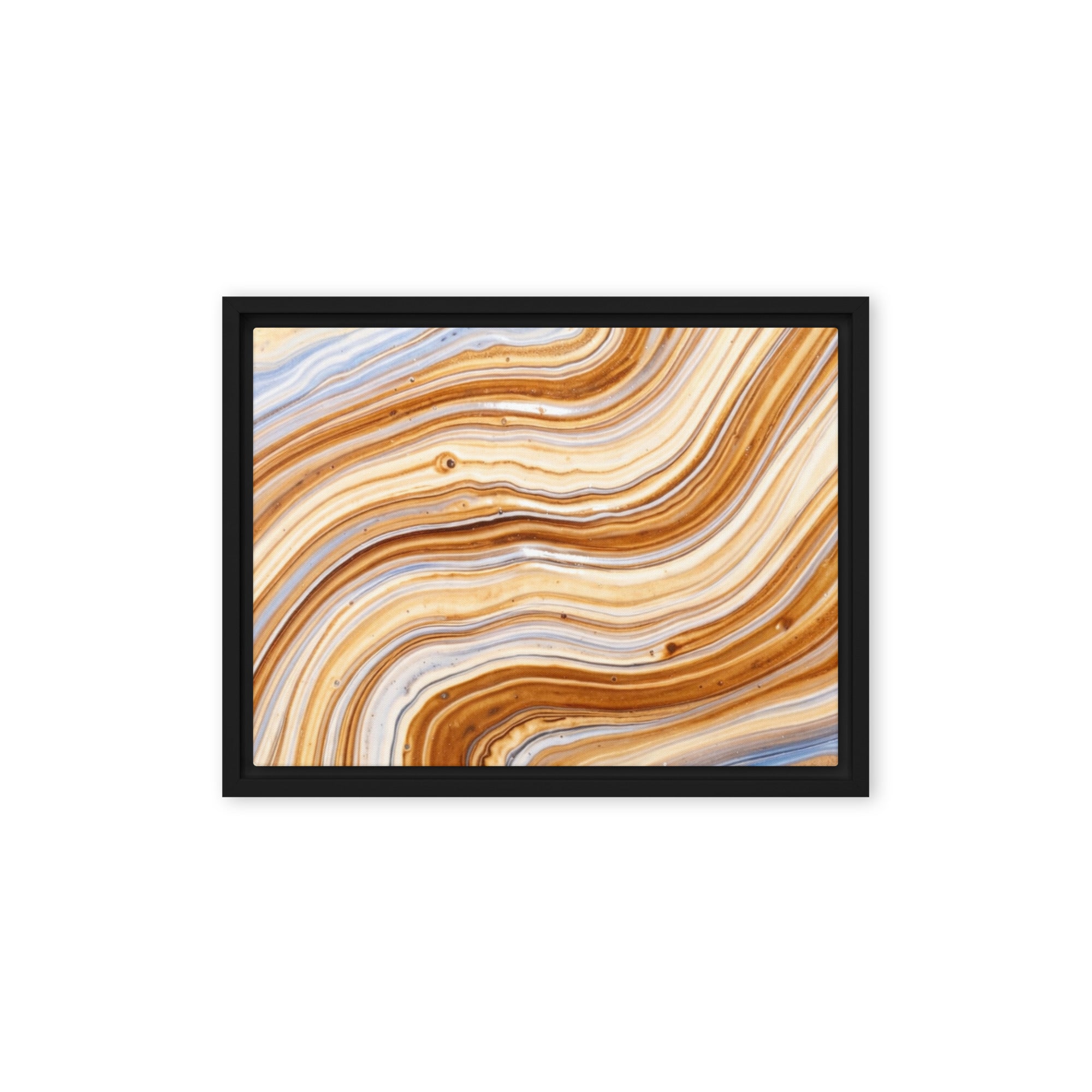 Dune framed canvas print product mockup in black frame, 12 x 16 inch universal size