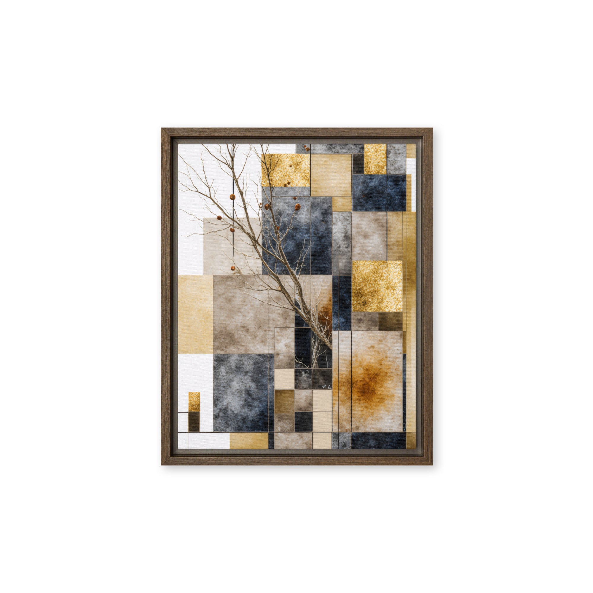Scorie framed canvas print wall display image in black frame, 16 x 20 inch universal size