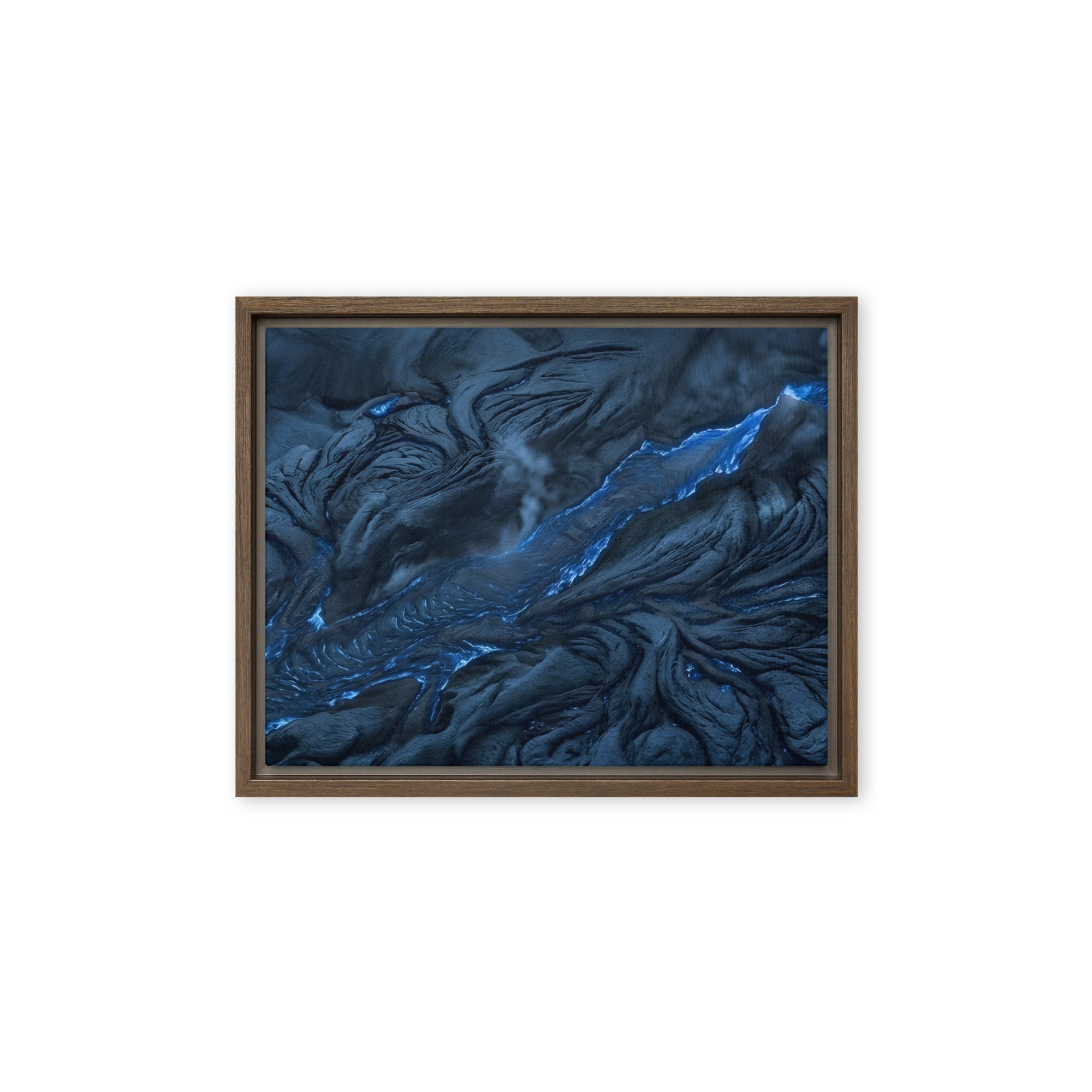 Vent framed canvas print product image in black frame, 20 x 28 inch large size