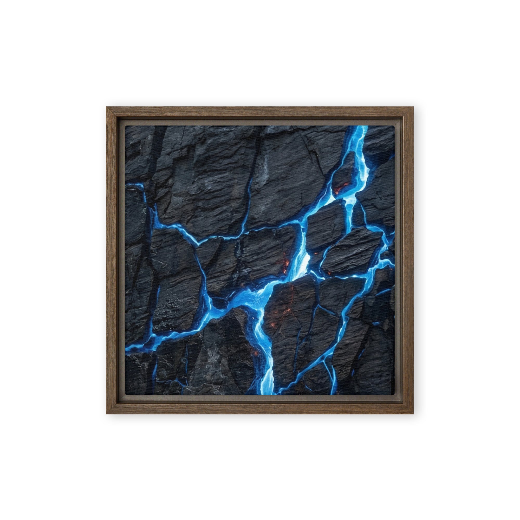 Effusions wall art product image as a framed canvas print in black frame, 24 x 32 inch large size