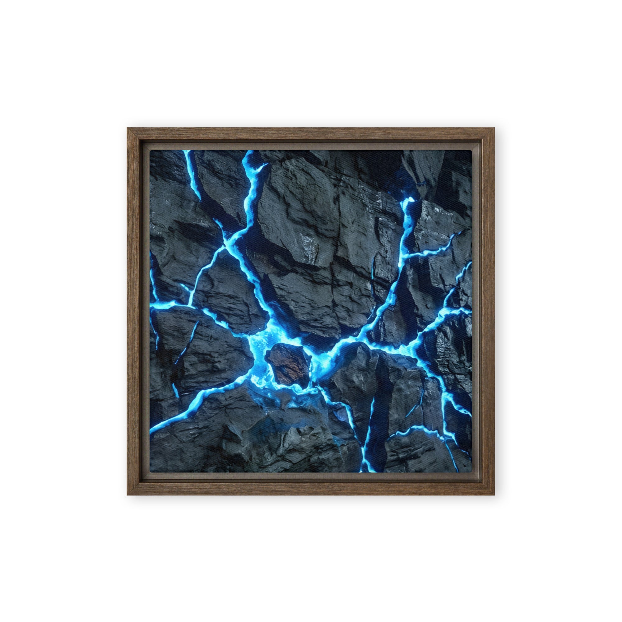 Vesicle framed canvas print front-facing product image in black frame, 24 x 36 inch statement piece