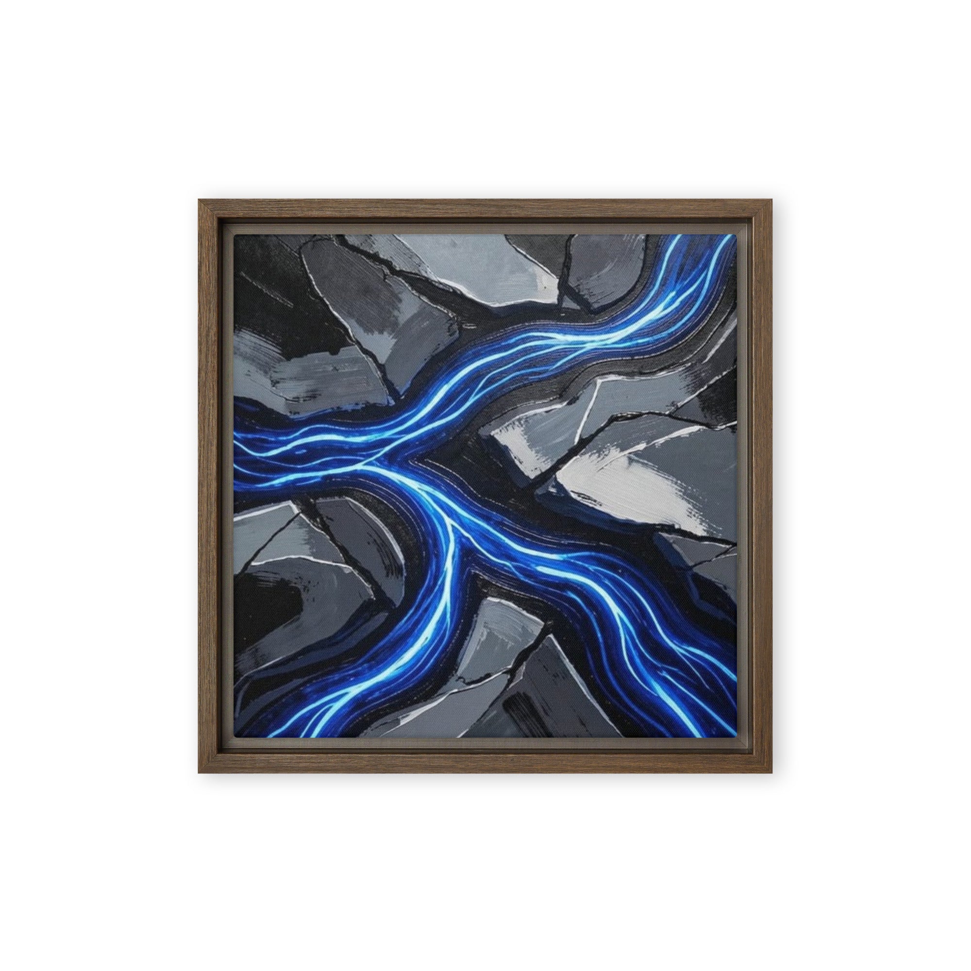 Viscous framed canvas print front-facing product image in black frame, 24 x 36 inch statement piece