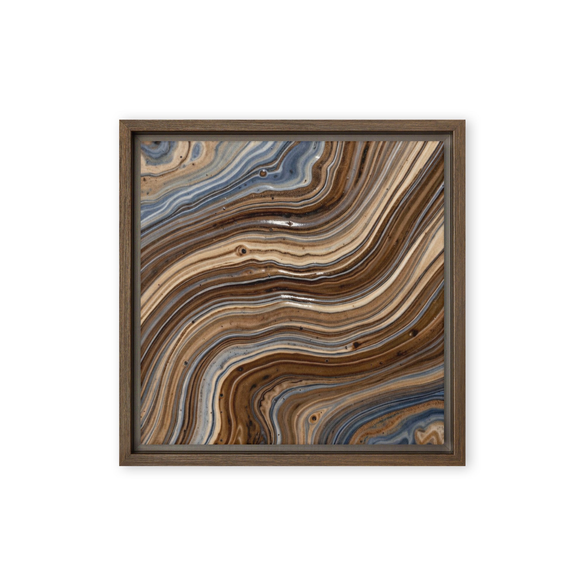 Dunes wall art product image as a framed canvas print in black frame, 24 x 32 inch large size
