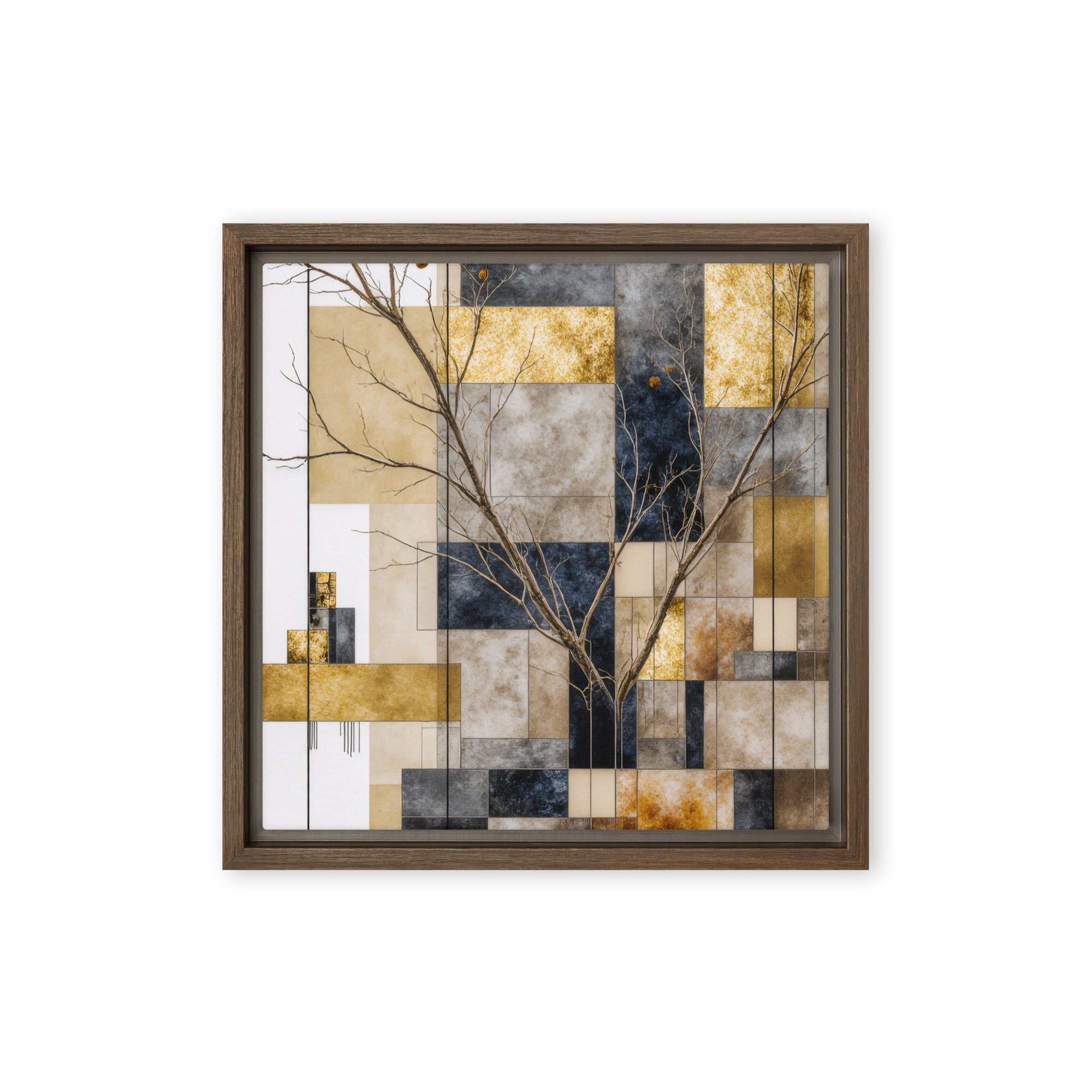Solari wall art product image as a framed canvas print in black frame, 24 x 32 inch large size