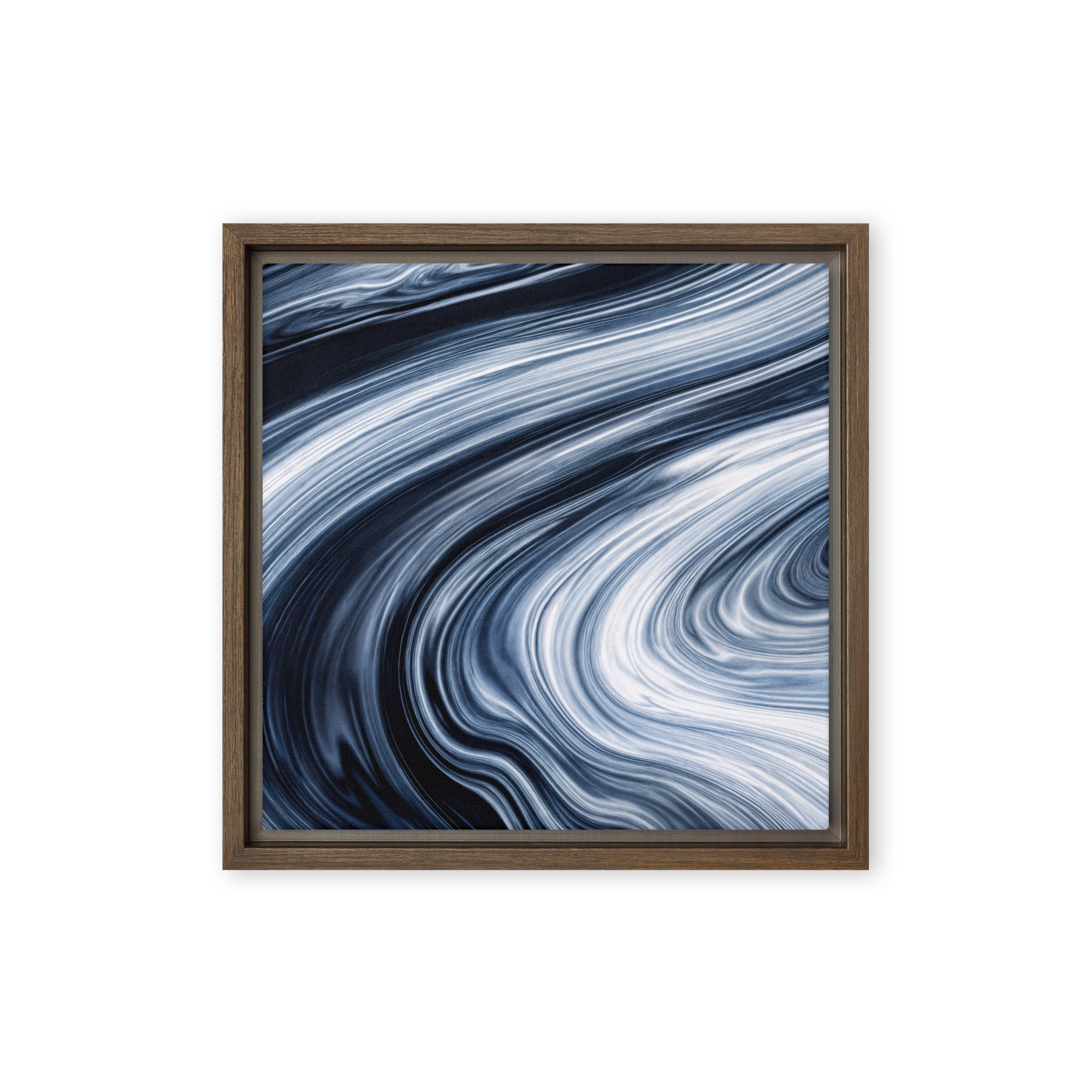 Vortex framed canvas print shown in front view in black frame, 20 x 30 inch large size