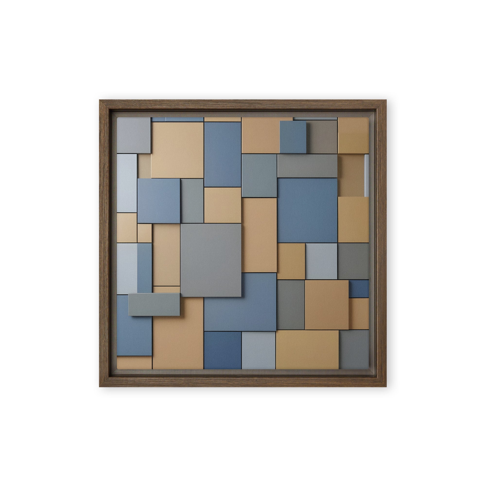 Agate framed canvas print front-facing product image in black frame, 24 x 36 inch statement piece