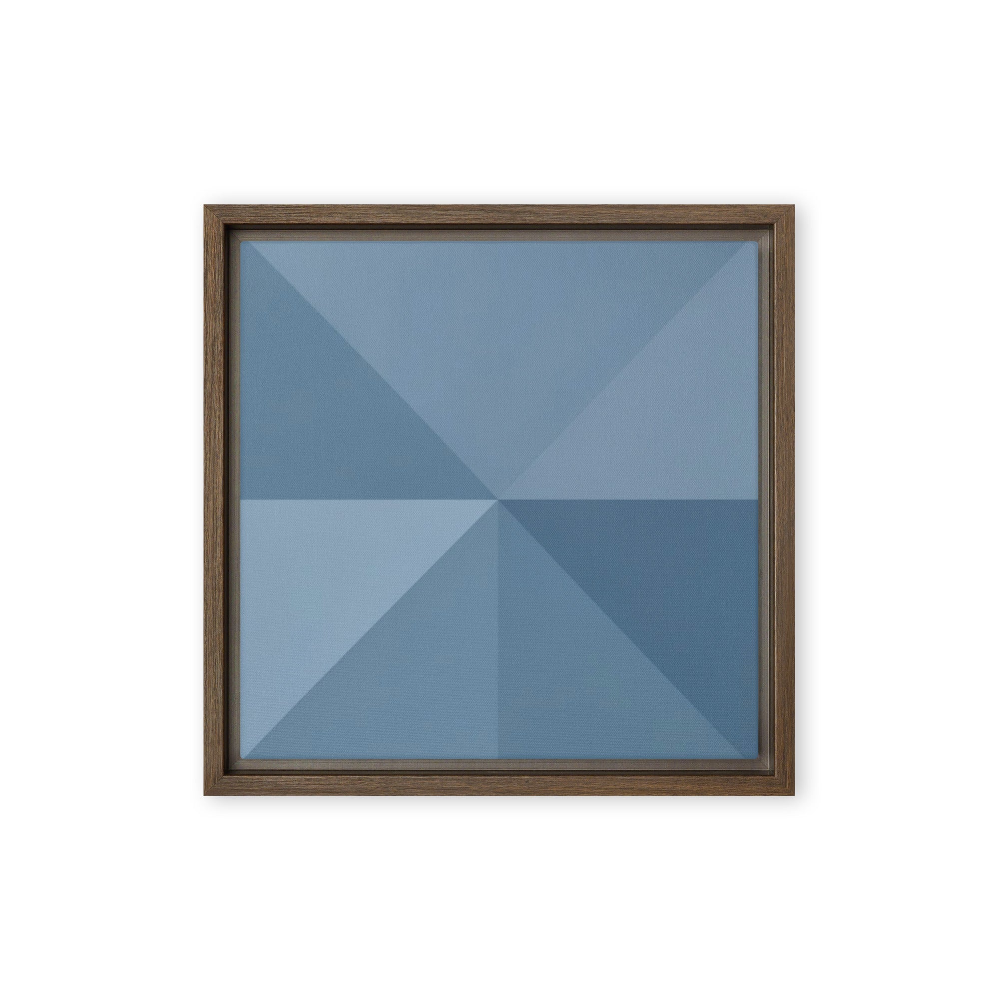 Slate XVIII wall art product image as a framed canvas print in brown frame