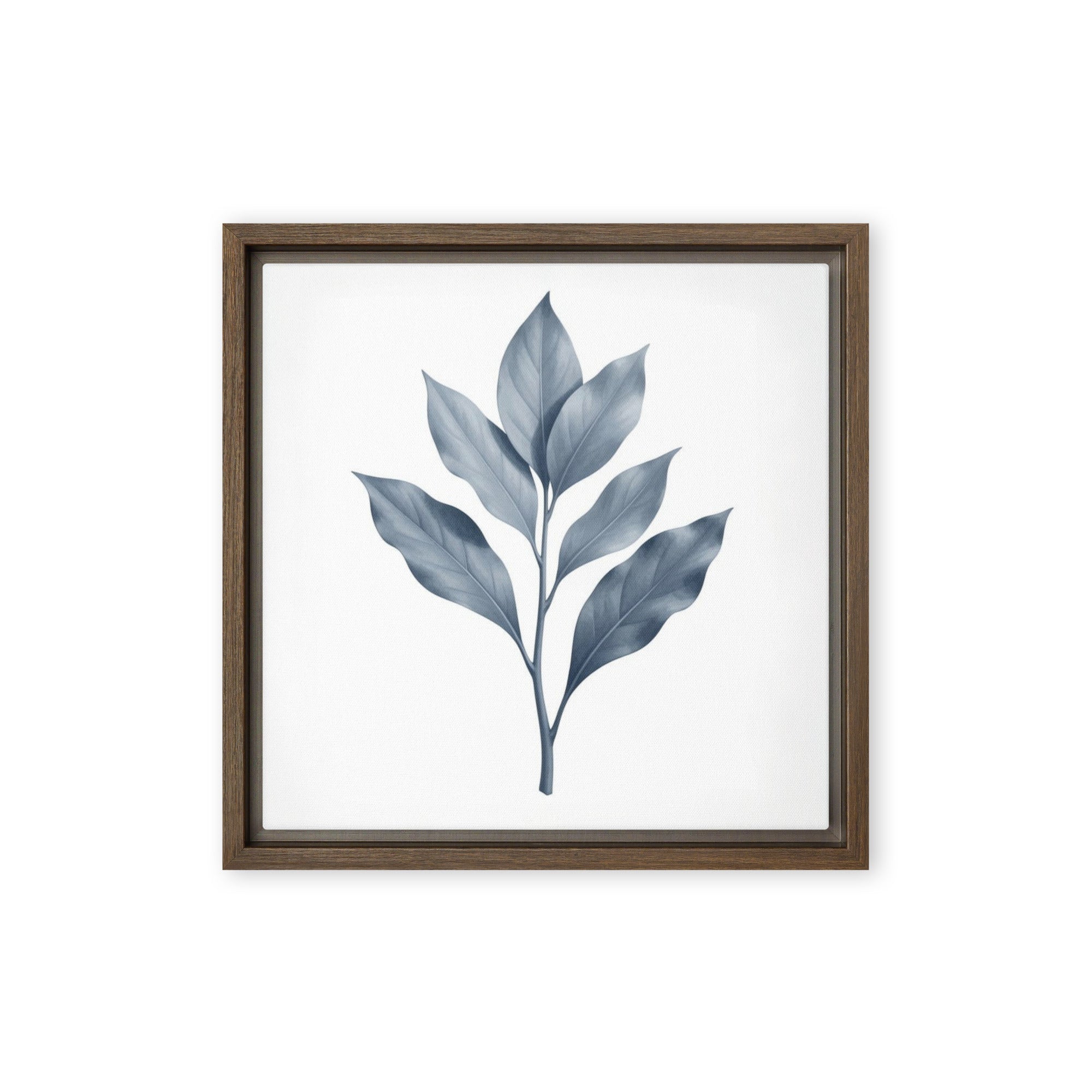 Slate XXIII wall art product image as a framed canvas print in brown frame