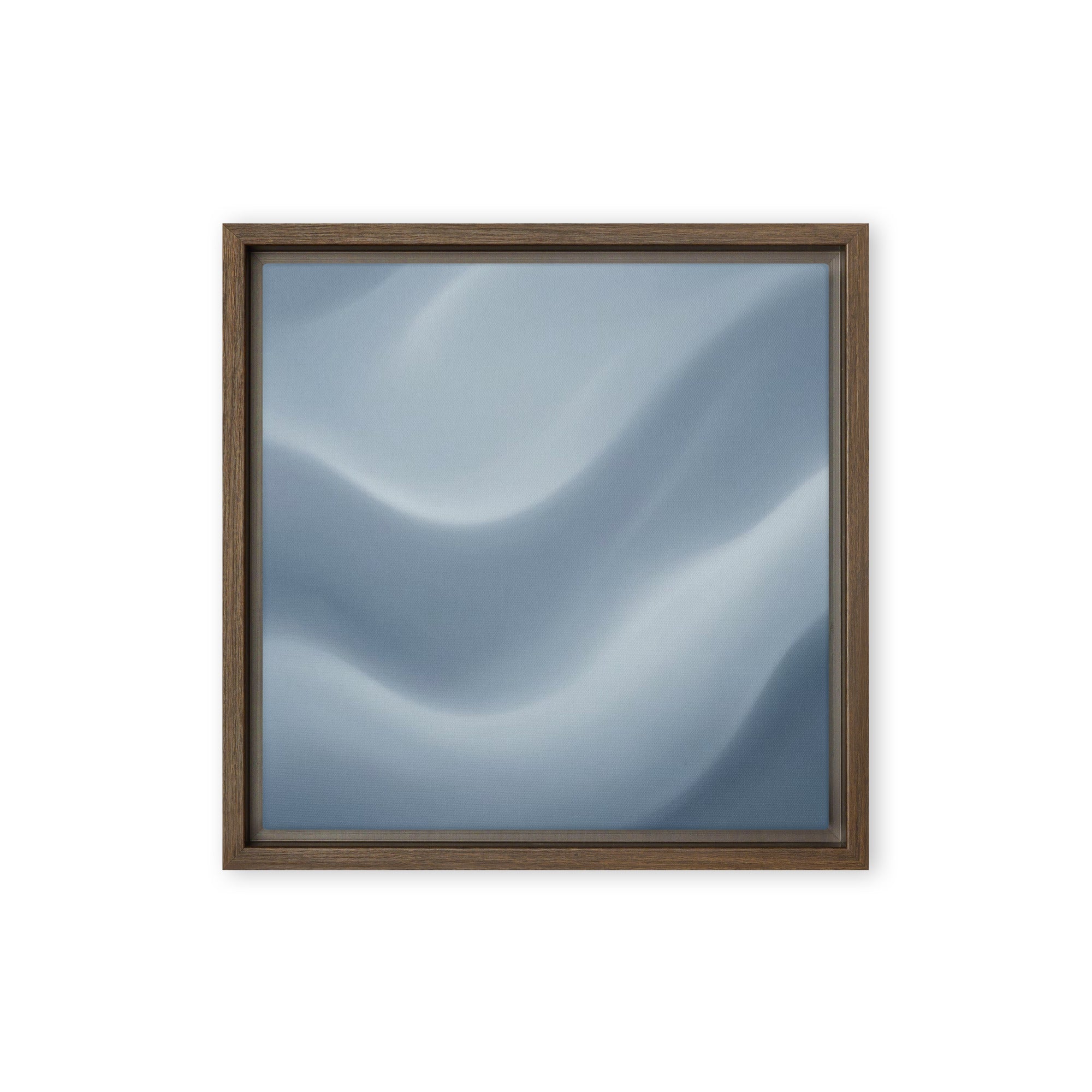 Slate XXIV wall art product image as a framed canvas print in brown frame