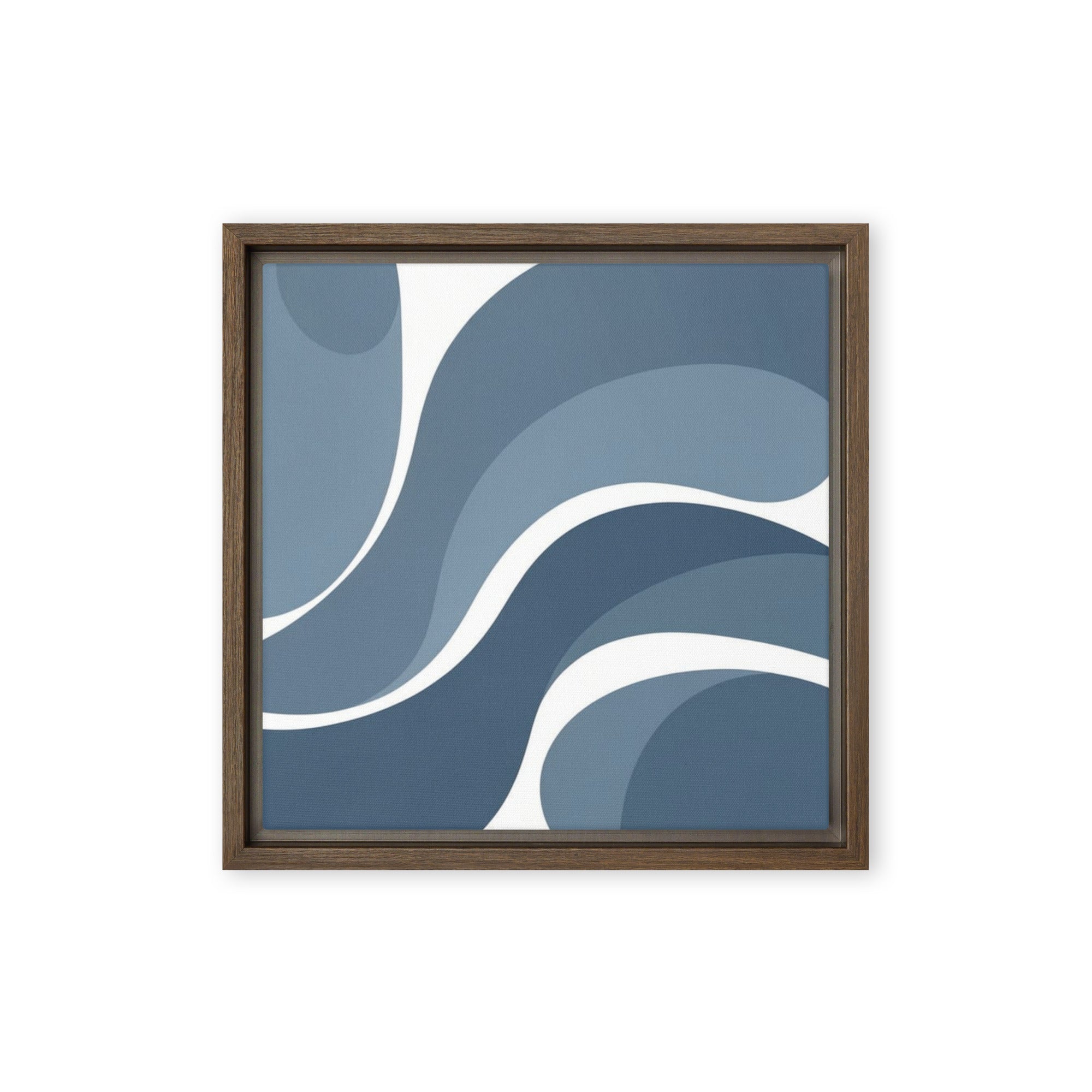 Slate XXV wall art product image as a framed canvas print in brown frame