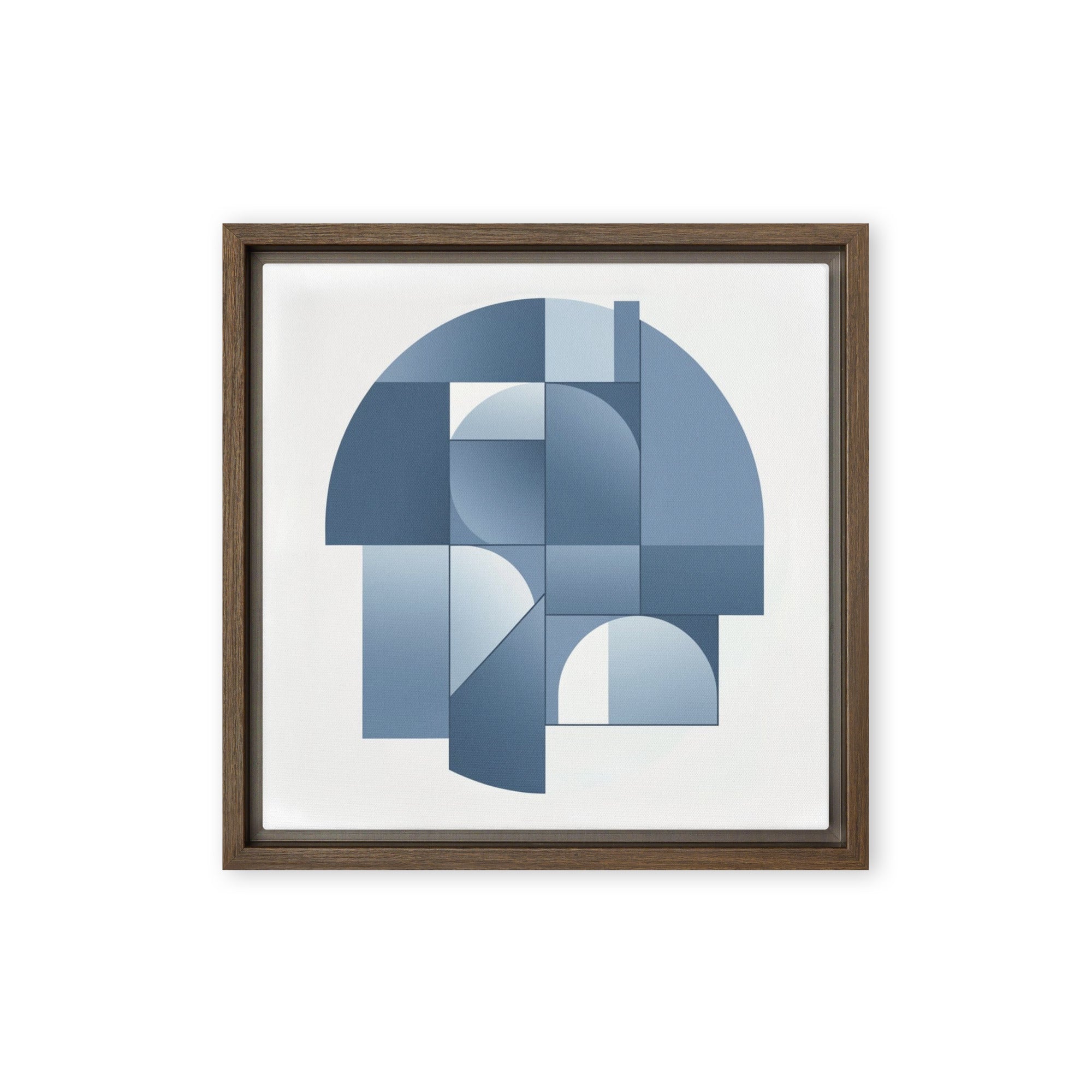 Slate XXVI wall art product image as a framed canvas print in brown frame