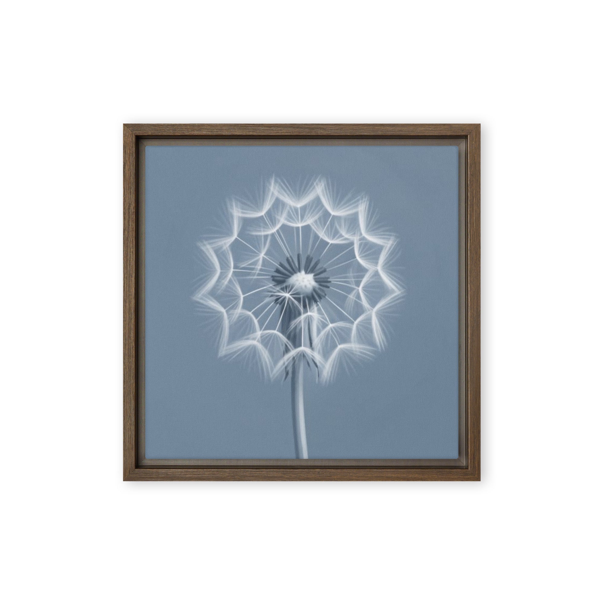 Slate XXVII wall art product image as a framed canvas print in brown frame