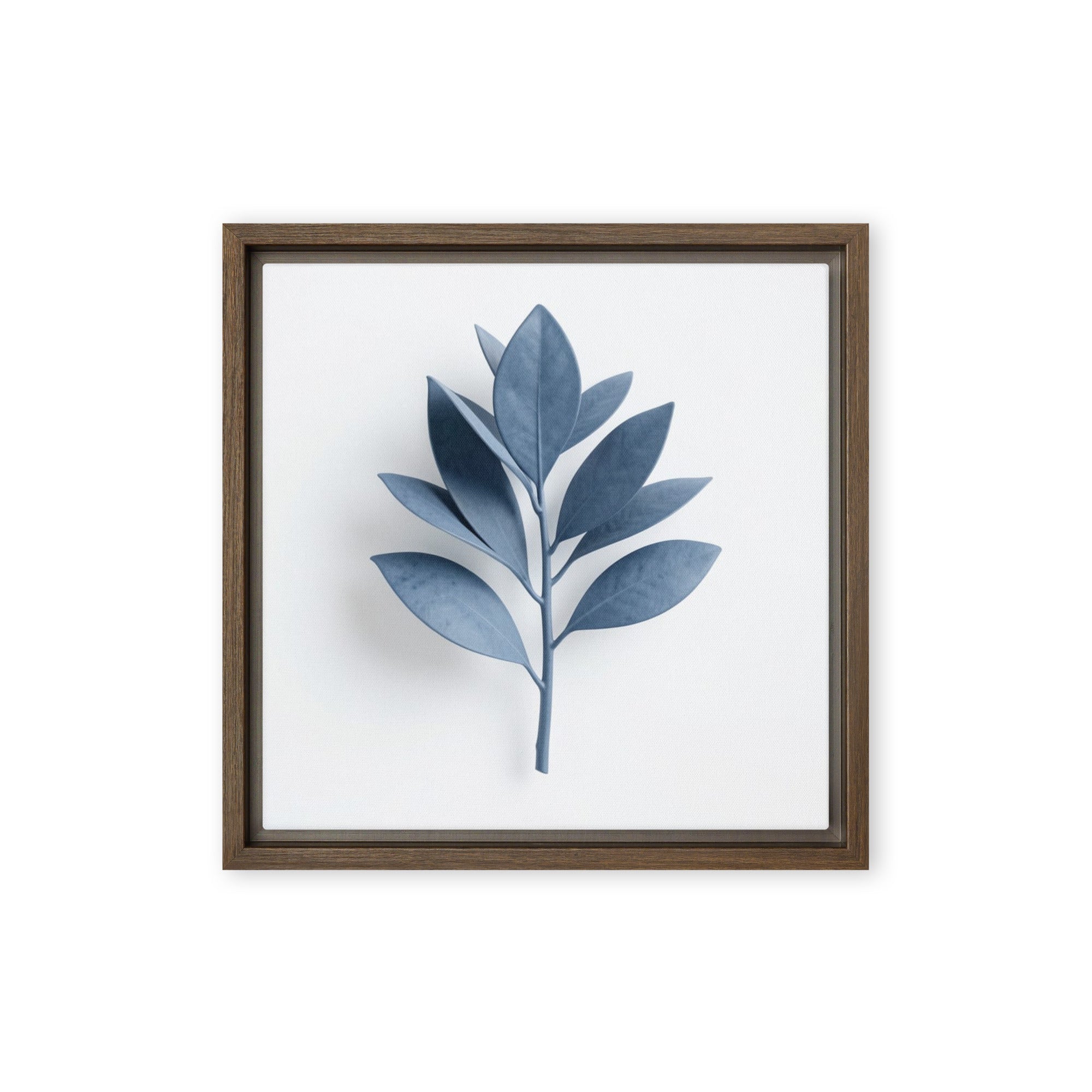 Slate XXVIII wall art product image as a framed canvas print in brown frame
