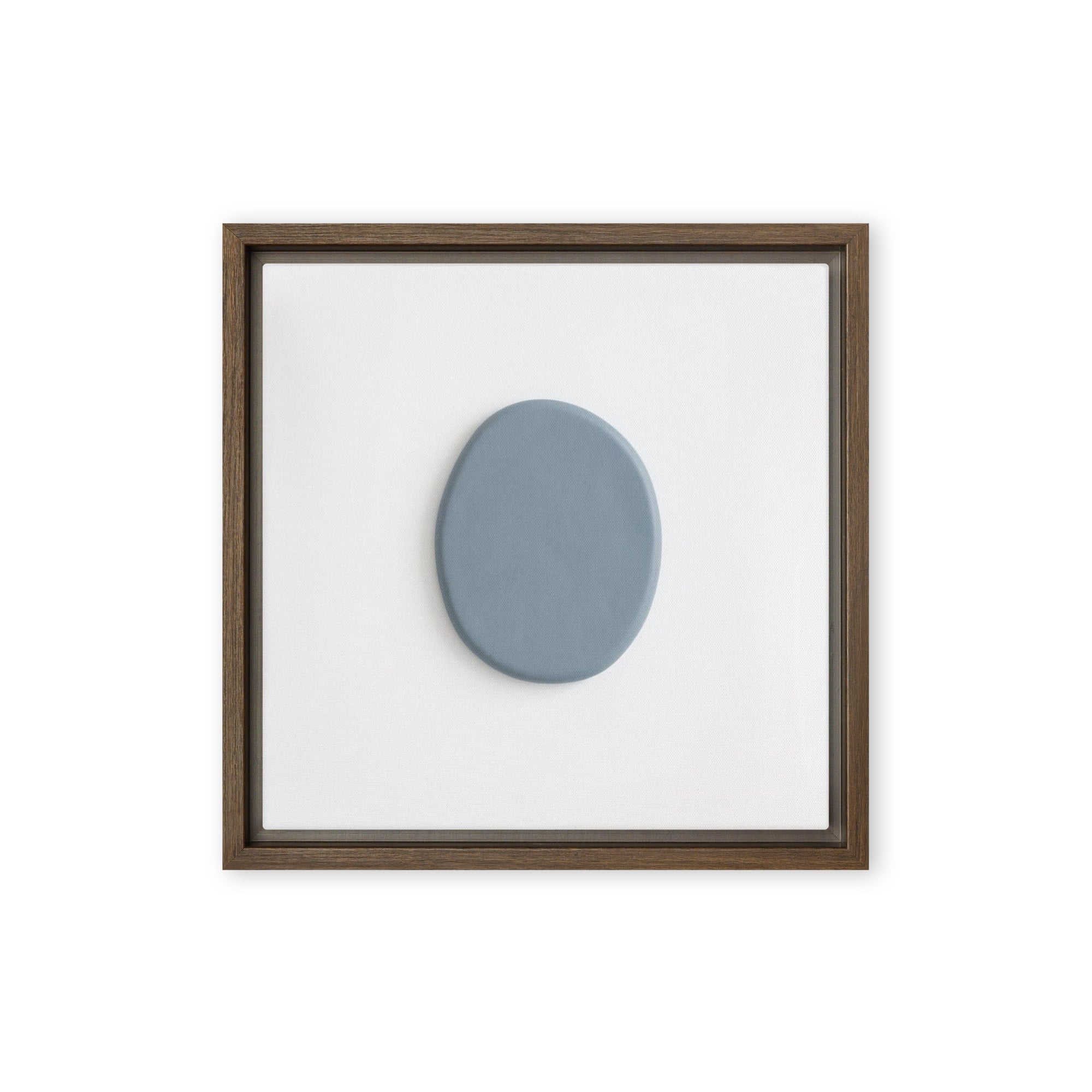 Slate XXXIII wall art product image as a framed canvas print in brown frame