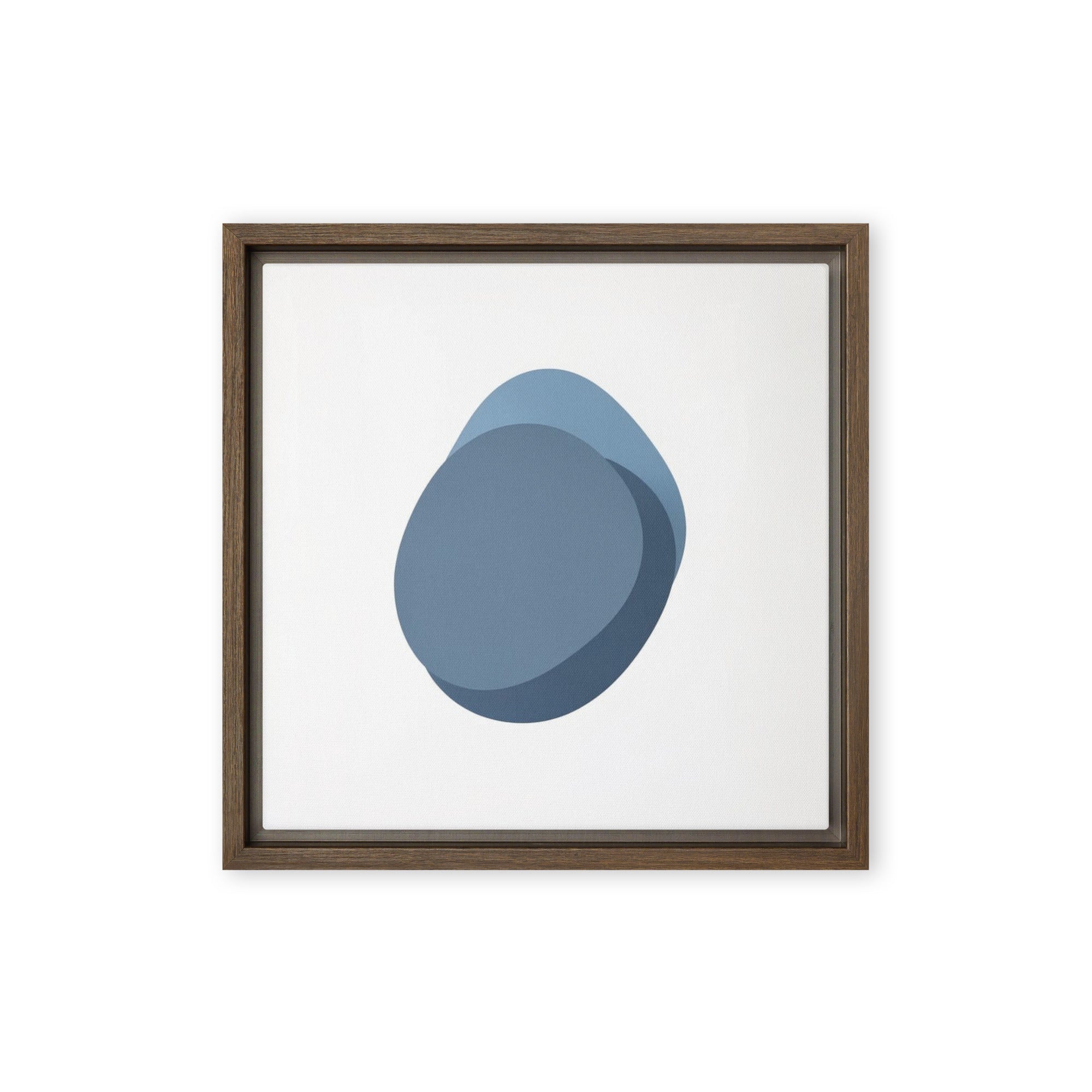 Slate XXXV wall art product image as a framed canvas print in brown frame